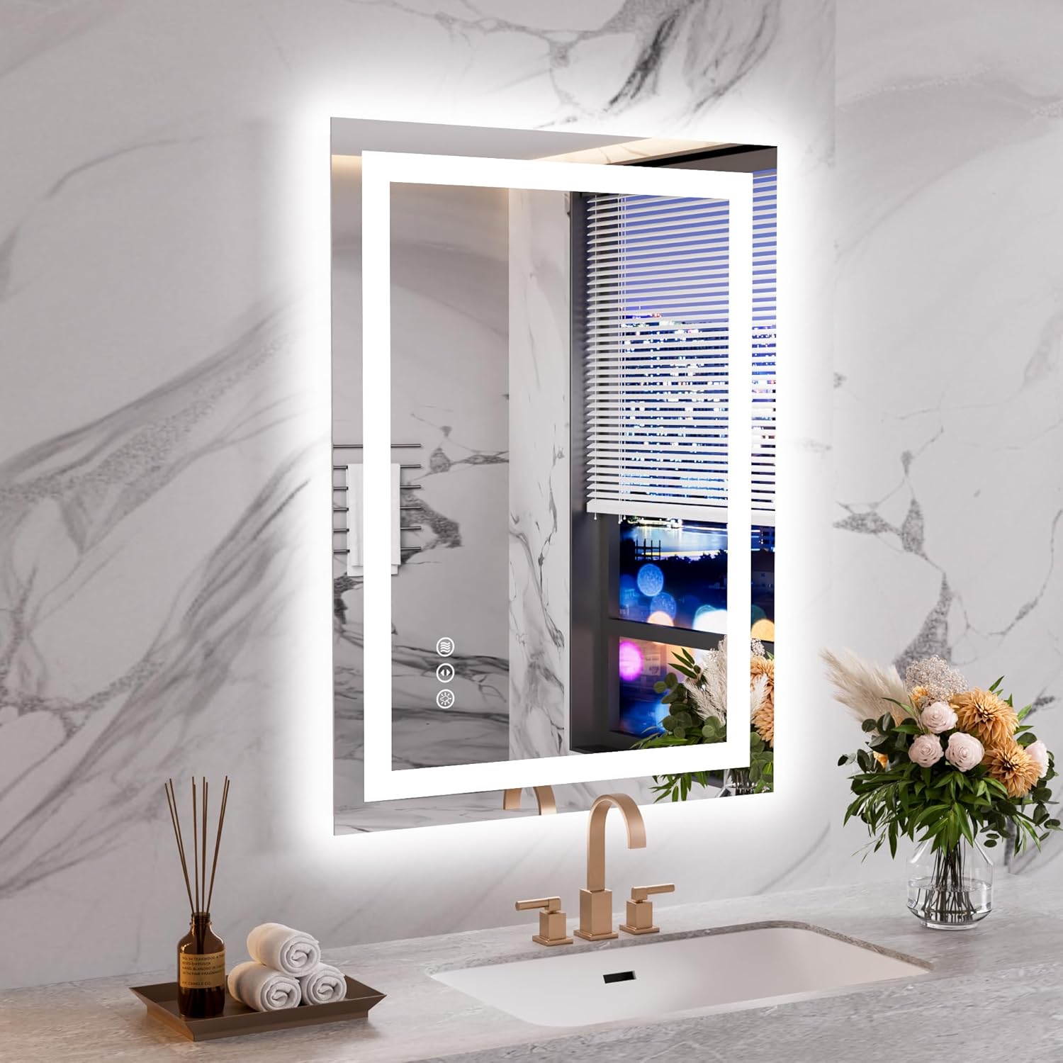 Weer Specchio da Bagno LED 60x80 cm - immagine 1
