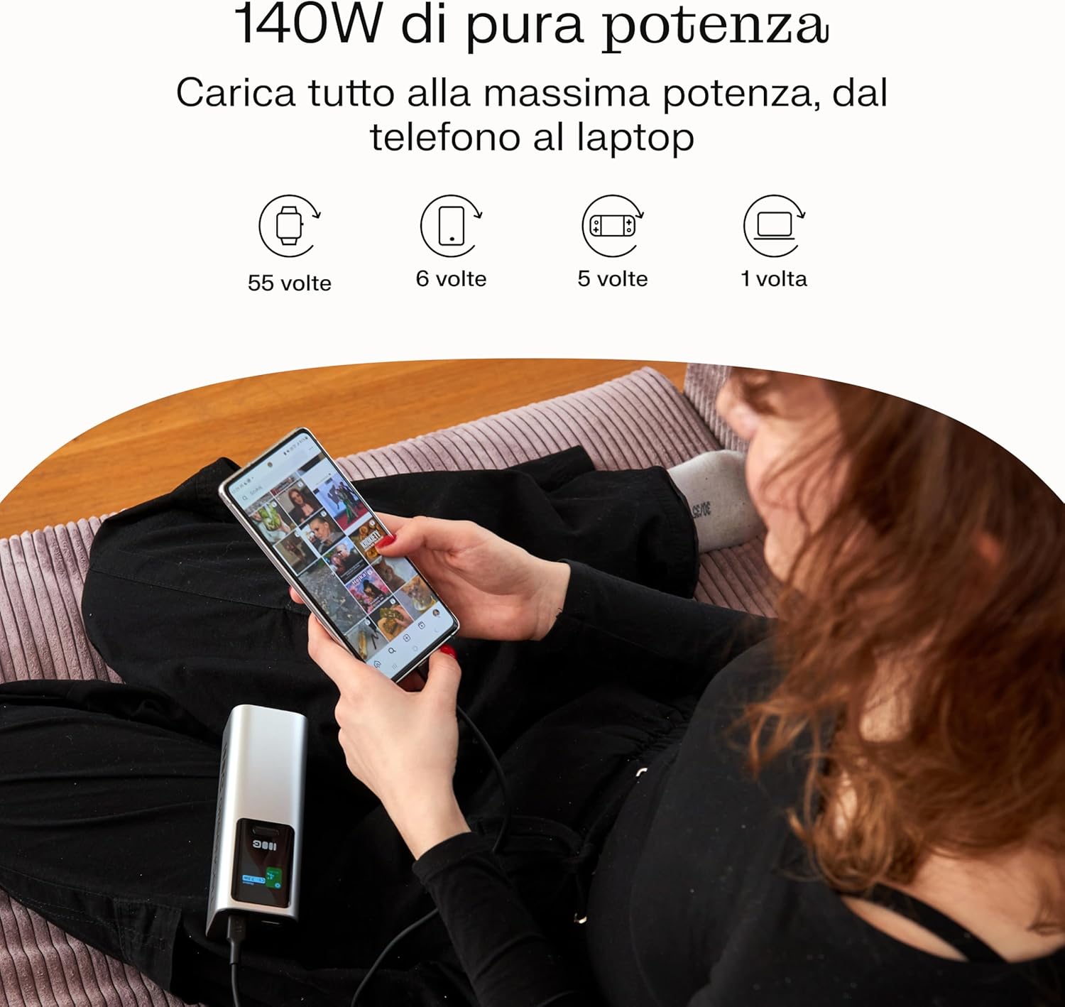 Greencell PowerPlay Ultra Powerbank 25200 mAh 140W - immagine 6