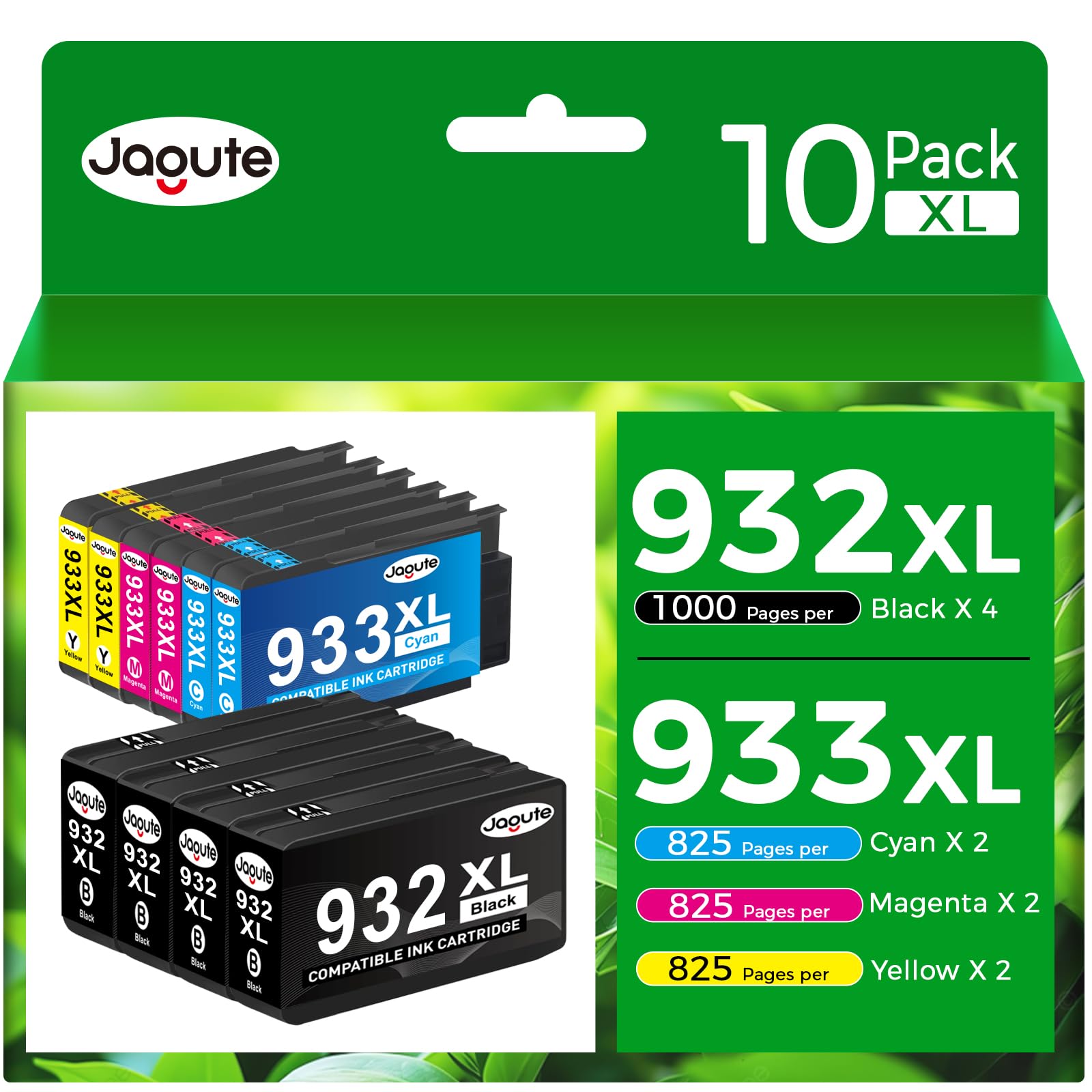 Jagute 932XL 933XL Cartucce Compatibili 10-Pack