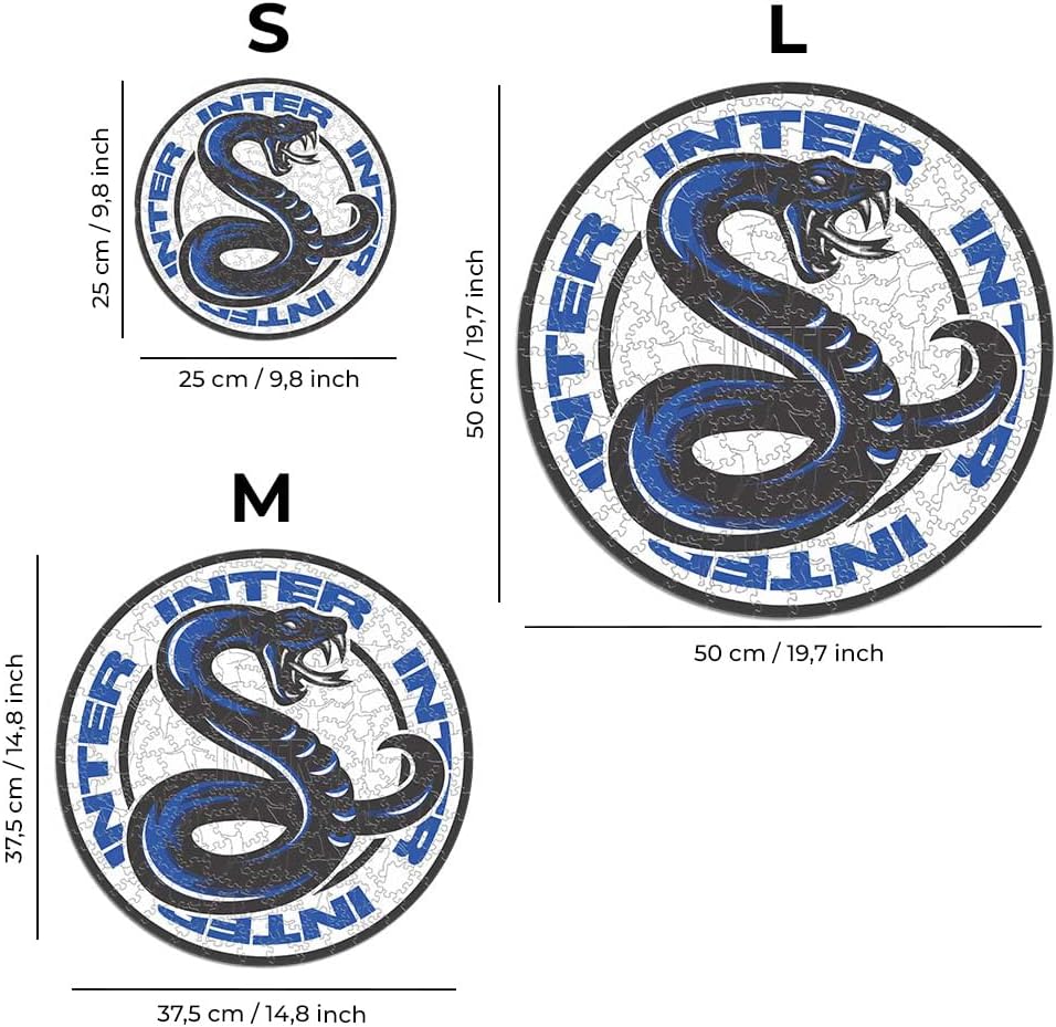 Iconic Puzzles - Puzzle in Legno Inter Snake 500 Pezzi - immagine 4