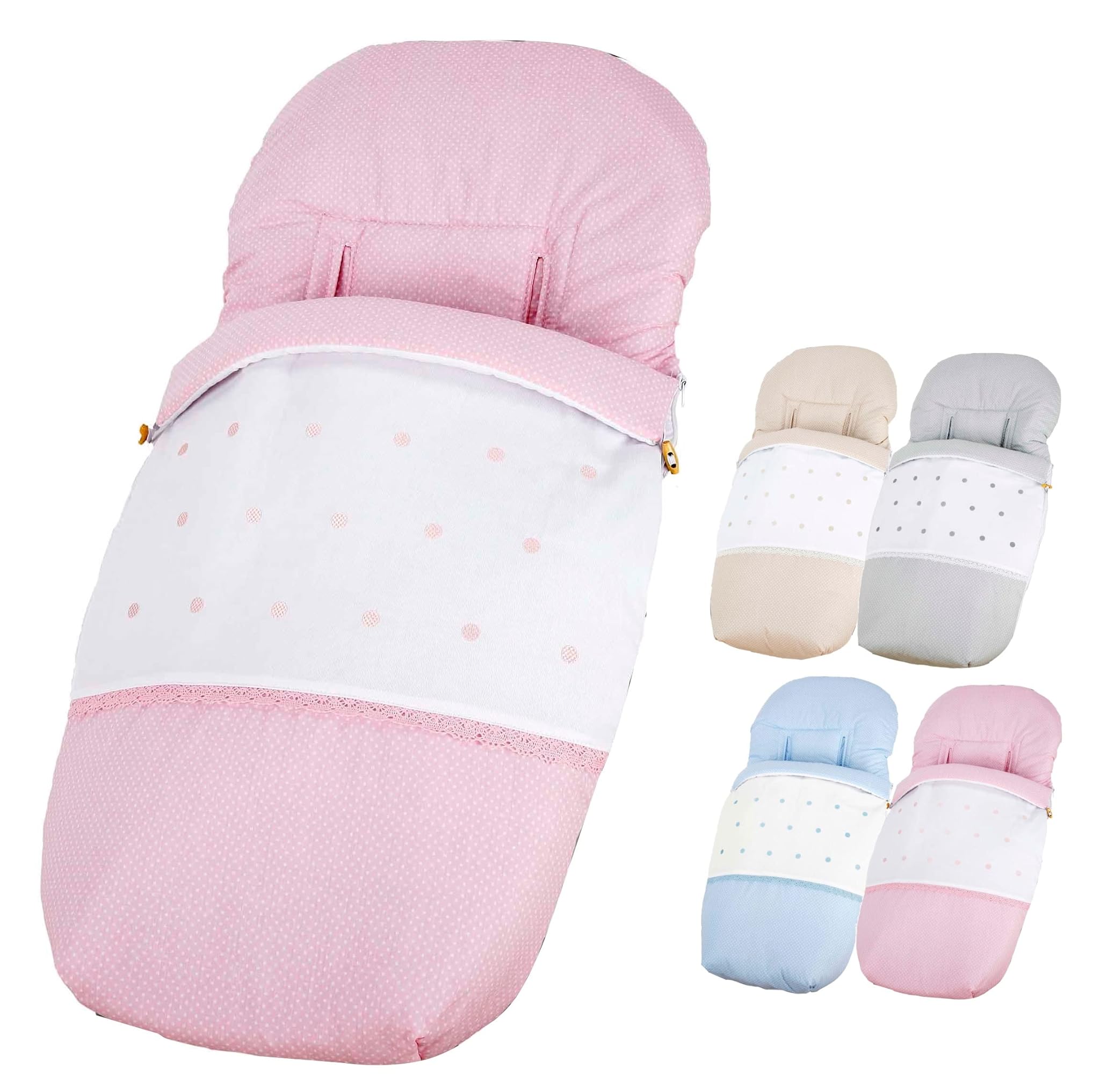 Sacco per sedia Passeggiata universale - Uso come sacco in inverno o come fodera per sedia in estate - Made in Spagna da Trimatt - Colore rosa