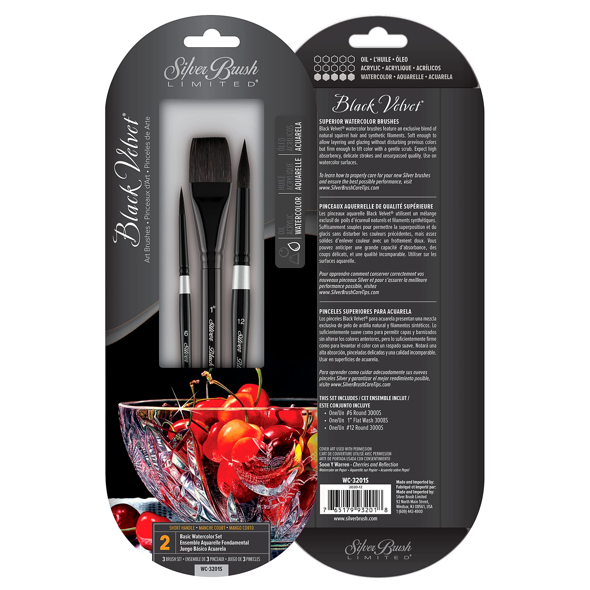 Silver Brush Limited WC-3201S - Set Pennelli Black Velvet