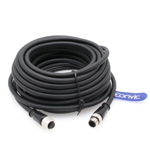 Eonvic Cavo Flessibile M12 A-Code 12 pin Maschio-Femmina 10m