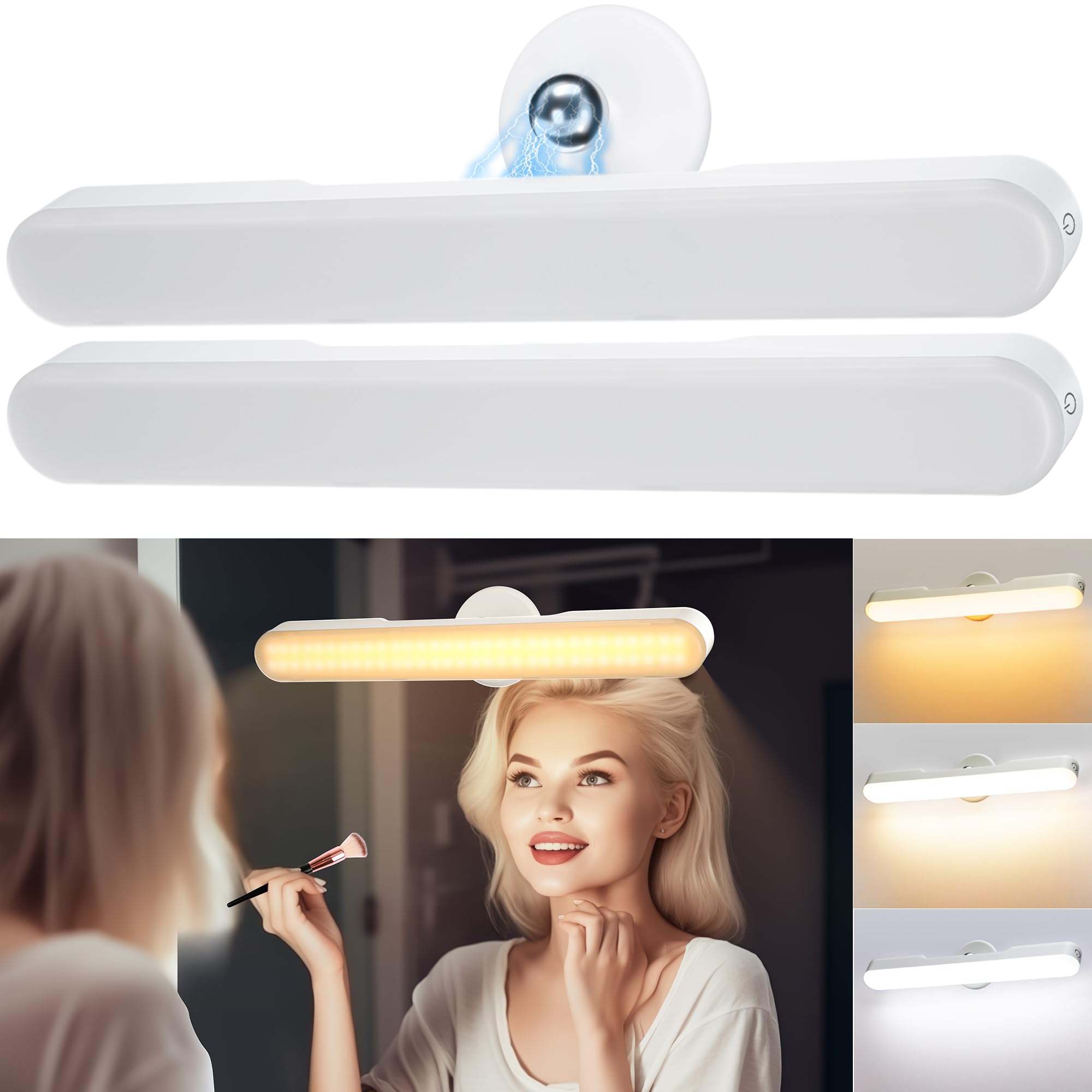 Rinfency Lampada da Toeletta LED Dimmerabile, 2 Pezzi