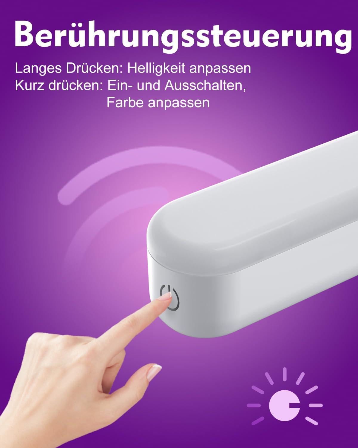 Rinfency Lampada da Toeletta LED Dimmerabile, 2 Pezzi - immagine 4