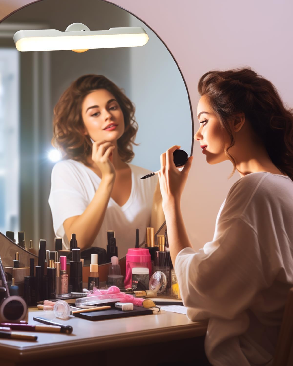 Rinfency Lampada da Toeletta LED Dimmerabile, 2 Pezzi - immagine 6