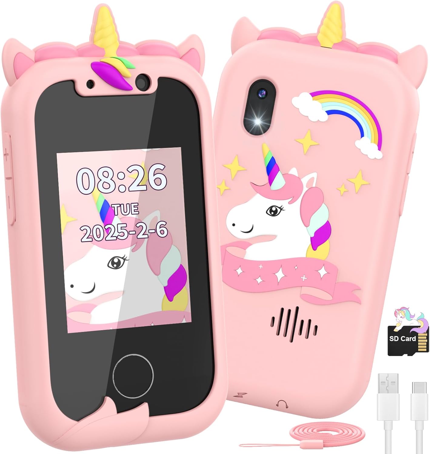 Ashfly Telefono Giocattolo Educativo per Bambini 2,4" - immagine 1