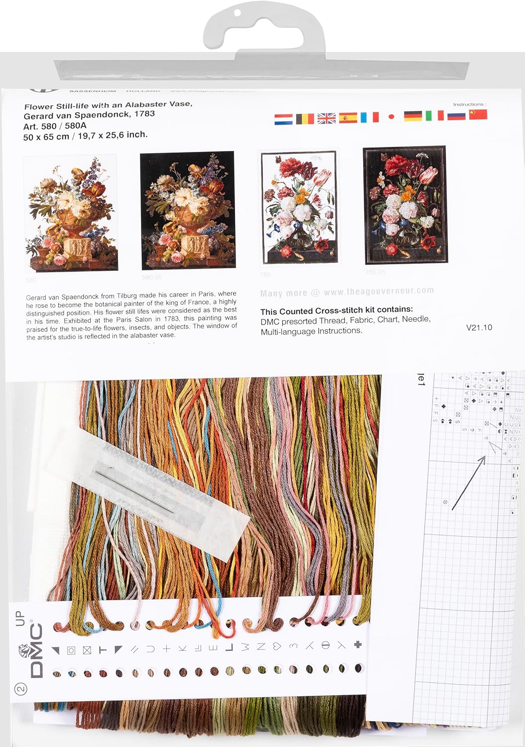 Thea Gouverneur - Kit Punto Croce Contato Natura Morta - immagine 4