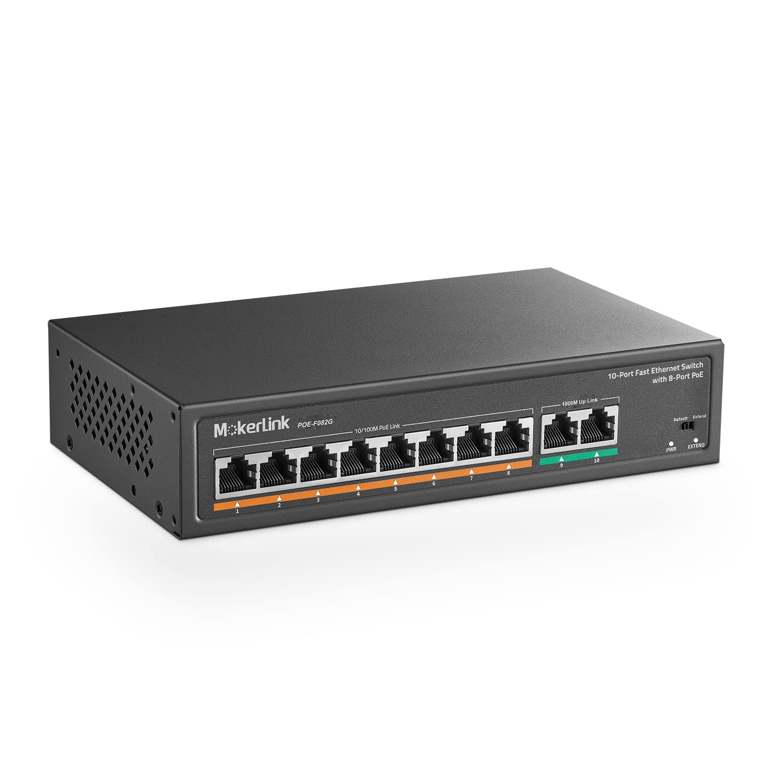Mokerlink Switch PoE 8 Porte con 2 Gigabit Uplink