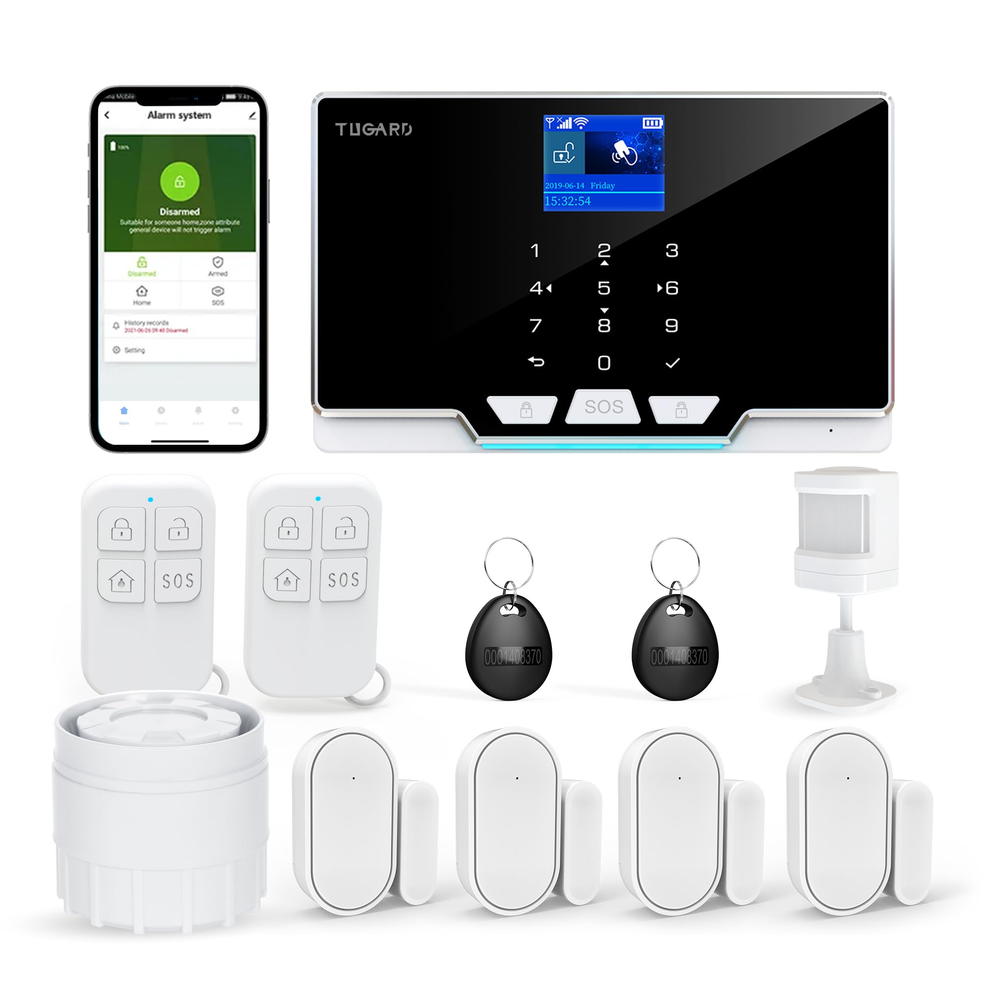 Allarme Sicurezza Casa Smart con App e Schermo TFT 1.8"