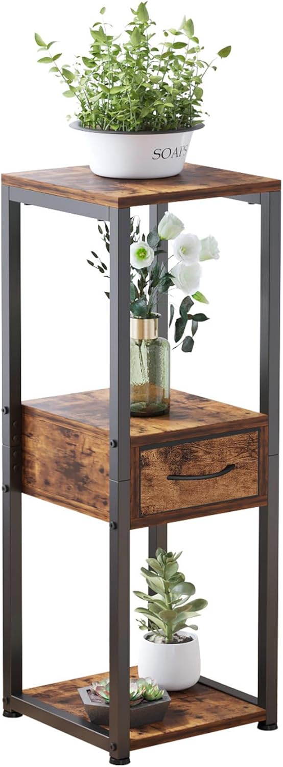 Vondream Supporto per Piante a 3 Livelli con Cassetto - immagine 1