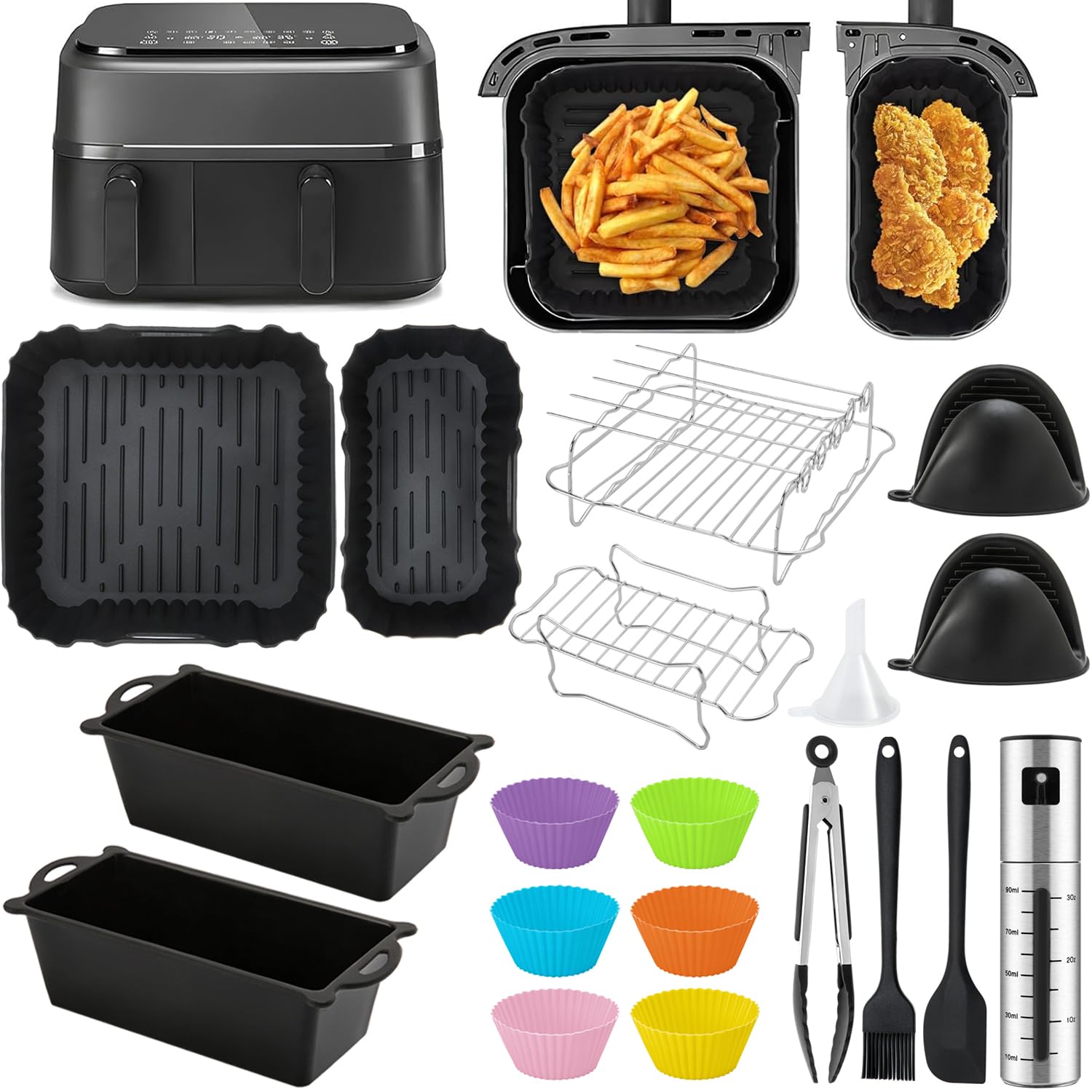 Accessori Friggitrice ad Aria per Philips Dual Basket 9L