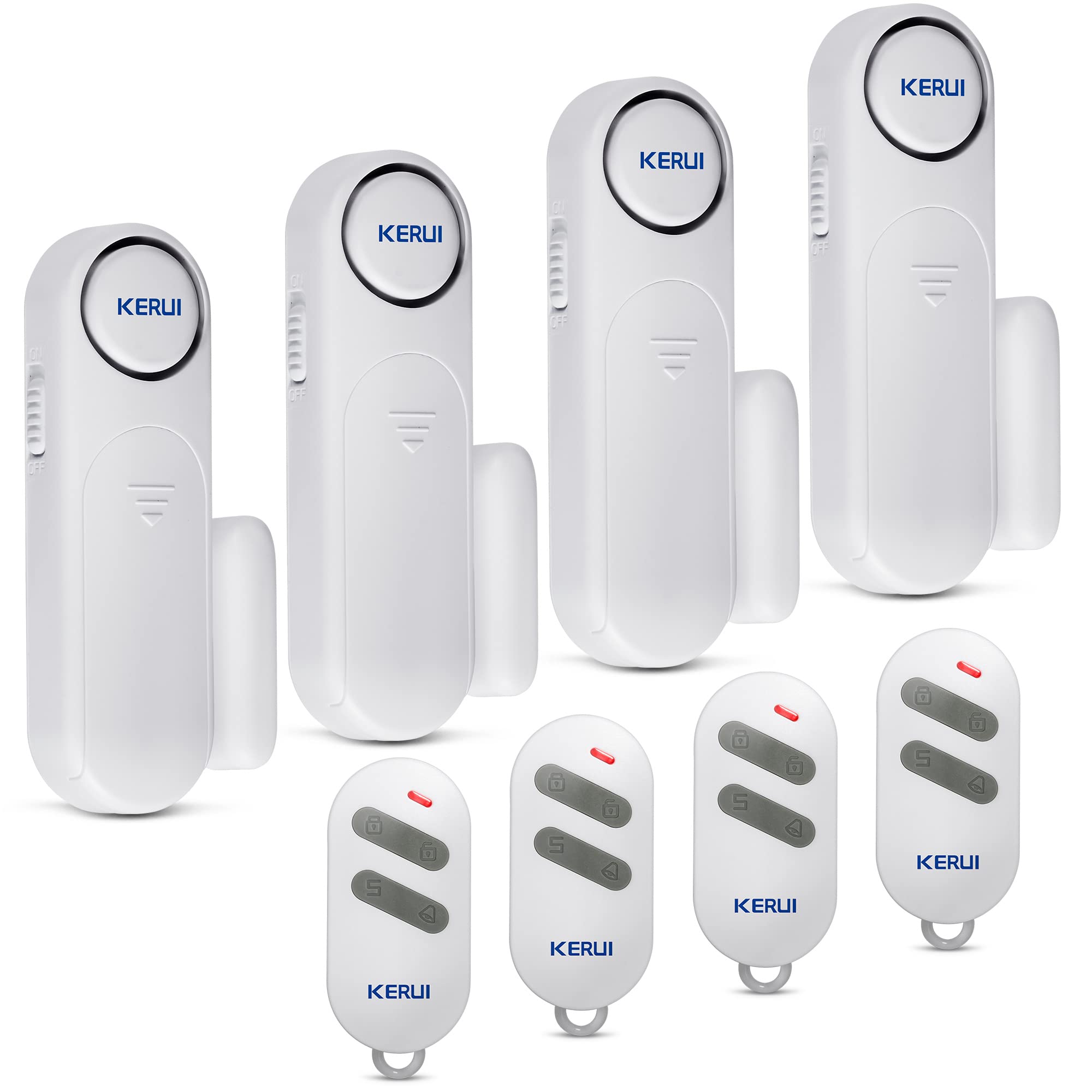 Allarme Porta Campanello Senza Fili 120dB (4 Pack)