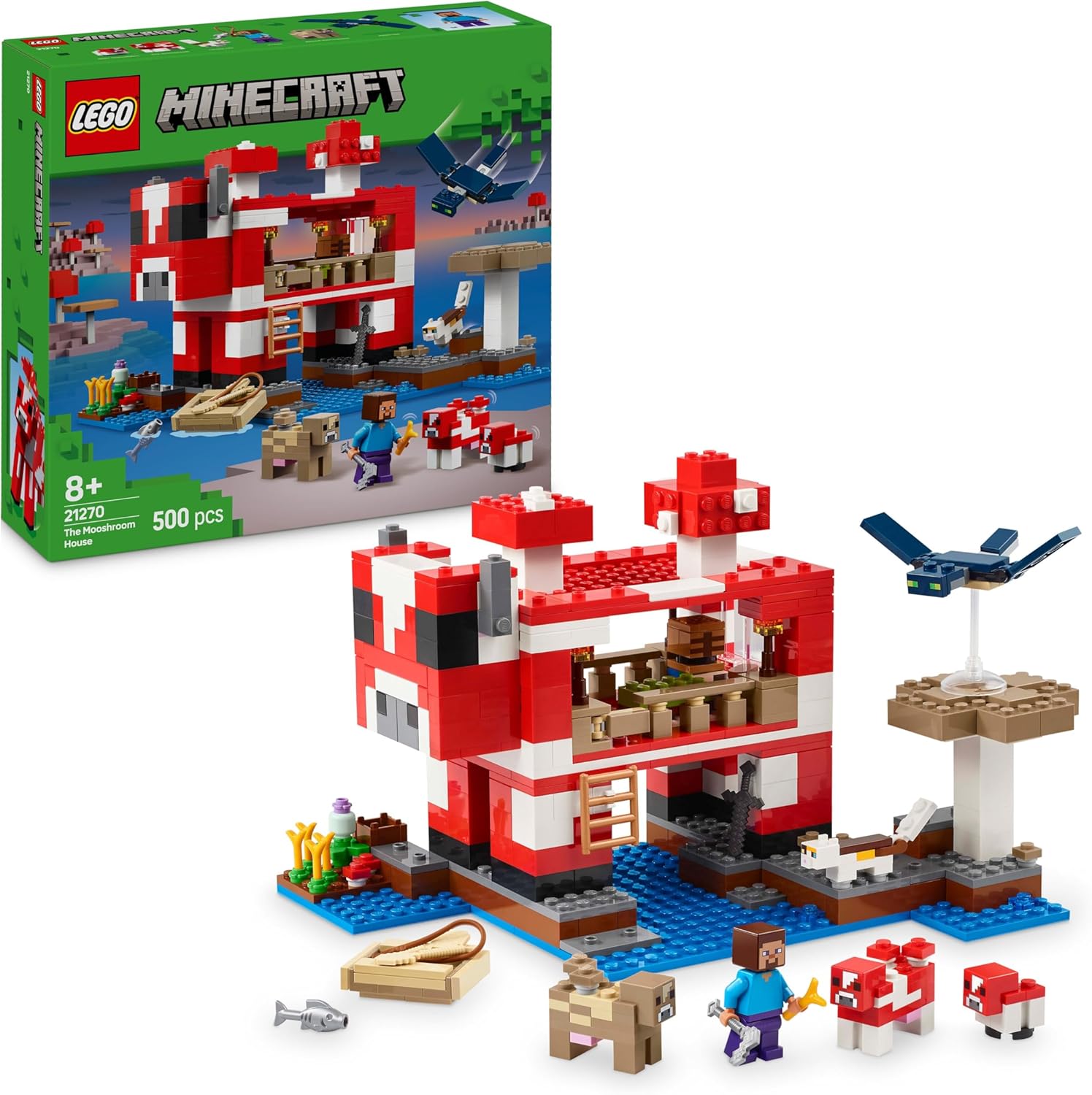 Lego Minecraft La Casa del Mooshroom 21270 - immagine 1