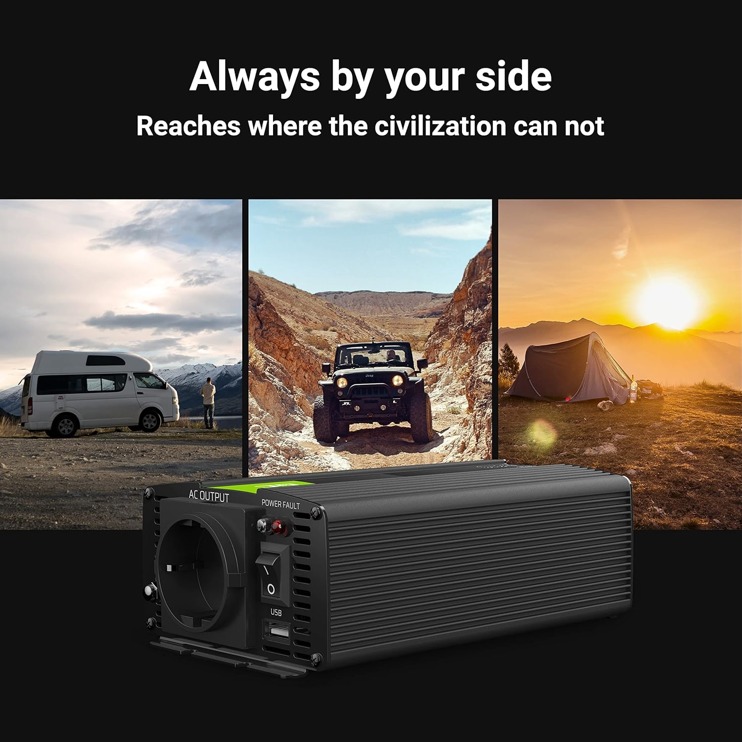 Green Cell® 500W/1000W 12V 220V/230V Inverter Onda Modificata - immagine 4