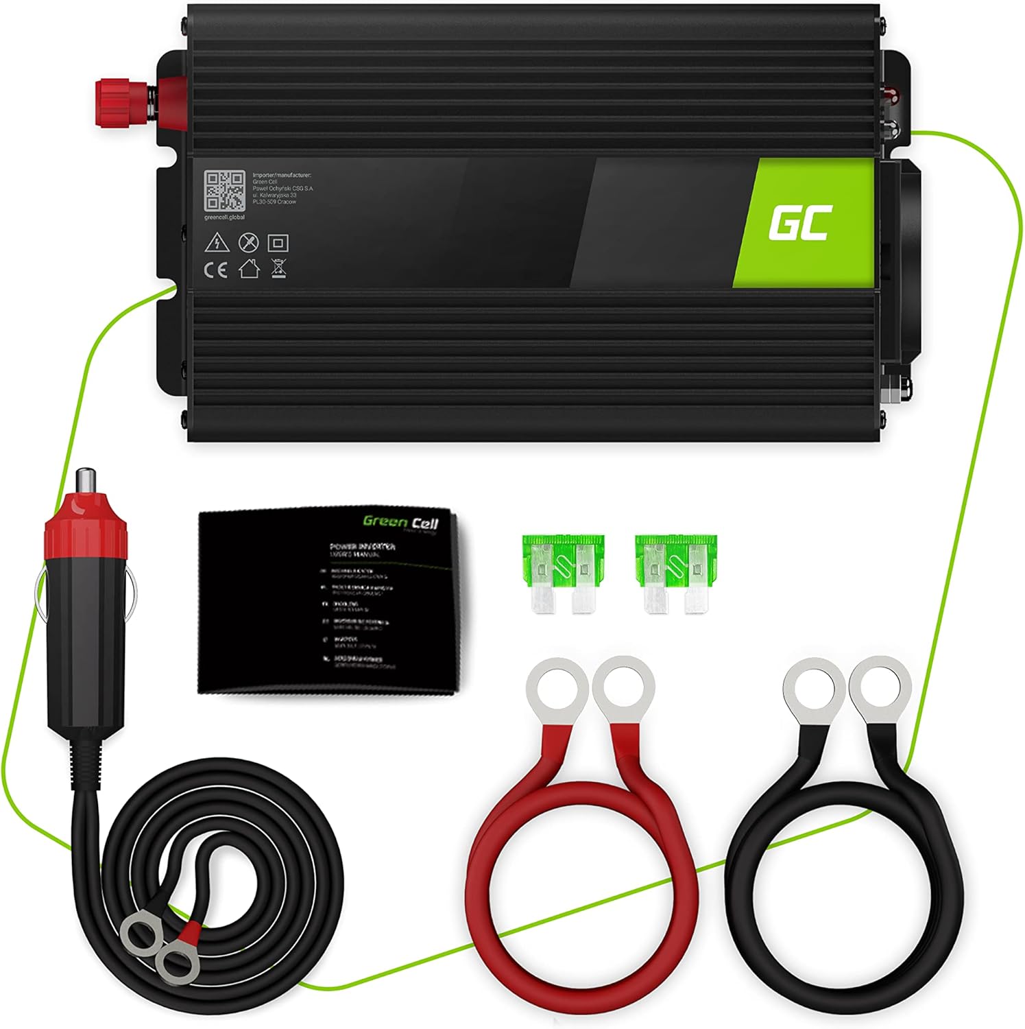 Green Cell® 500W/1000W 12V 220V/230V Inverter Onda Modificata - immagine 7