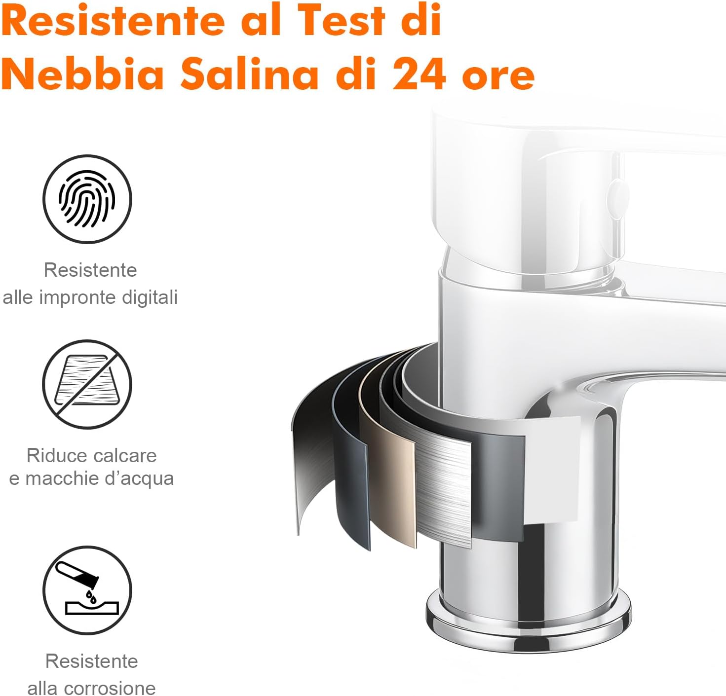 Ibergrif Rubinetto Monocomando per Lavabo Bagno - immagine 5