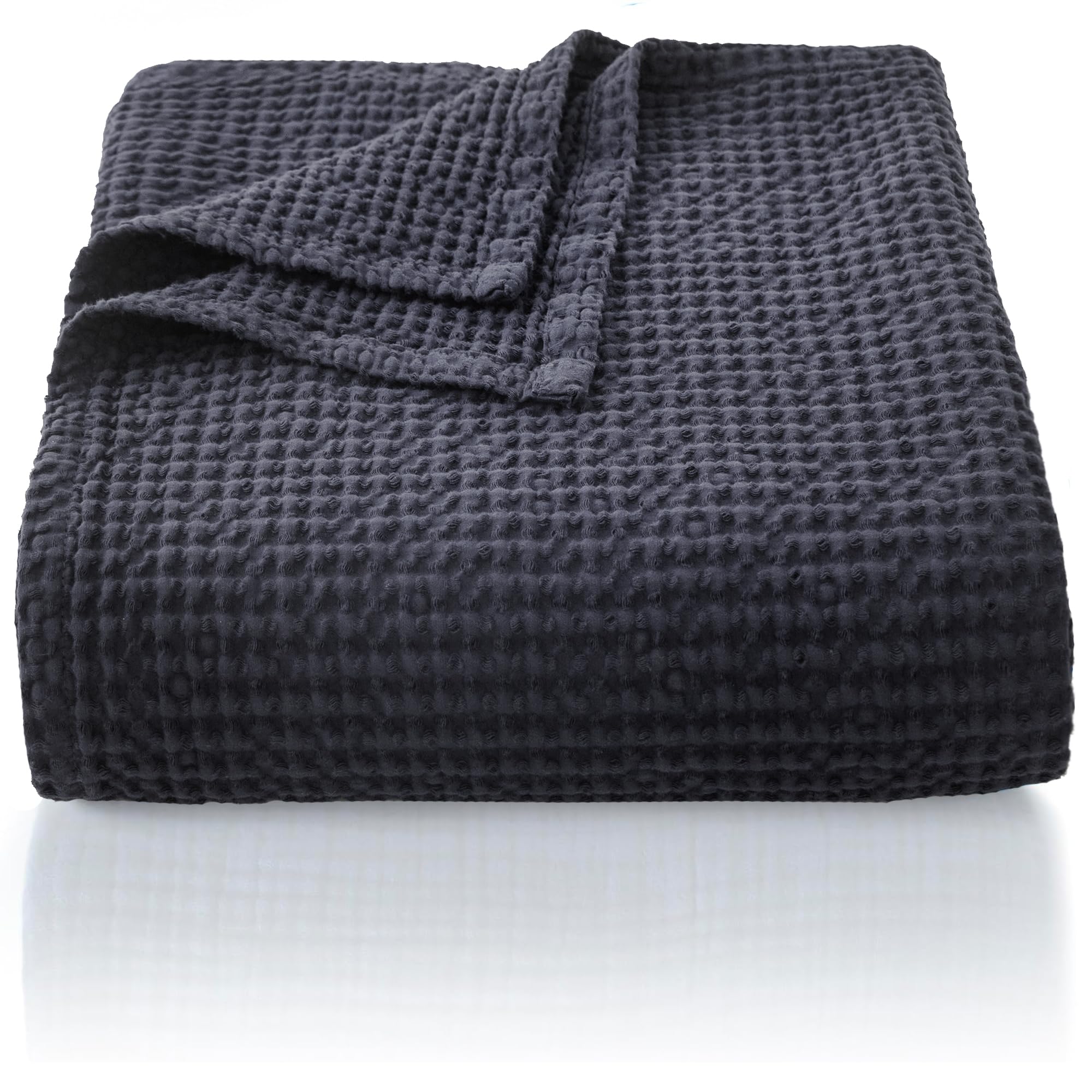 Chuffed Coperta 100% Cotone a Nido d'Ape, Antracite
