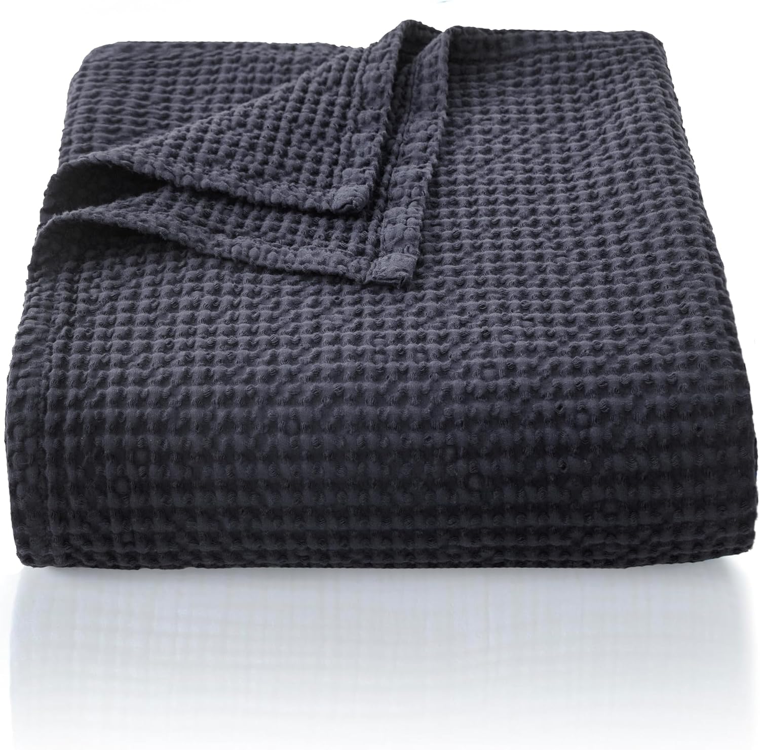 Chuffed Coperta 100% Cotone a Nido d'Ape, Antracite - immagine 1