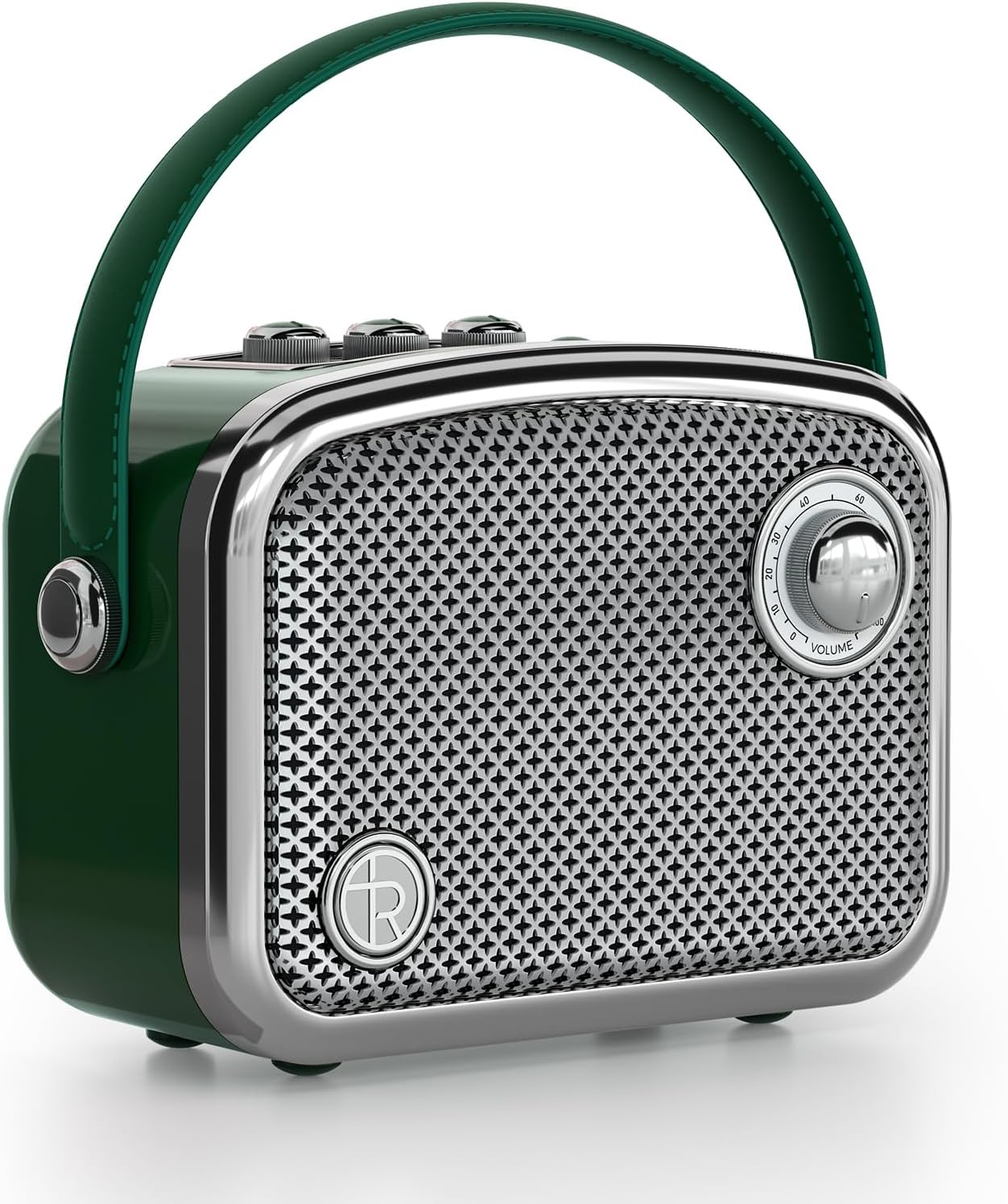 Altoparlante Bluetooth Portatile Stile Vintage, Verde - immagine 1