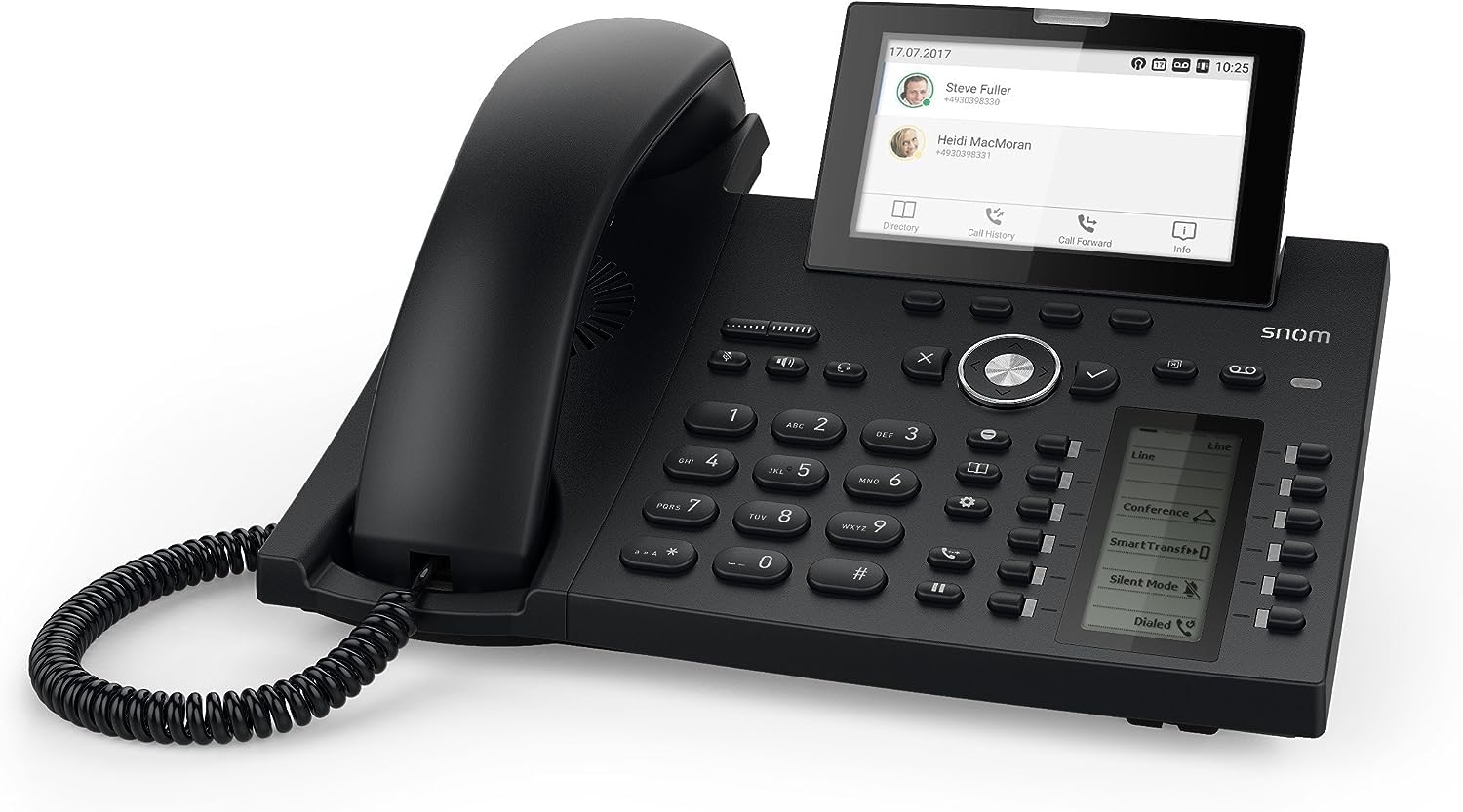 D385N - Telefono IP SIP da Tavolo, Nero