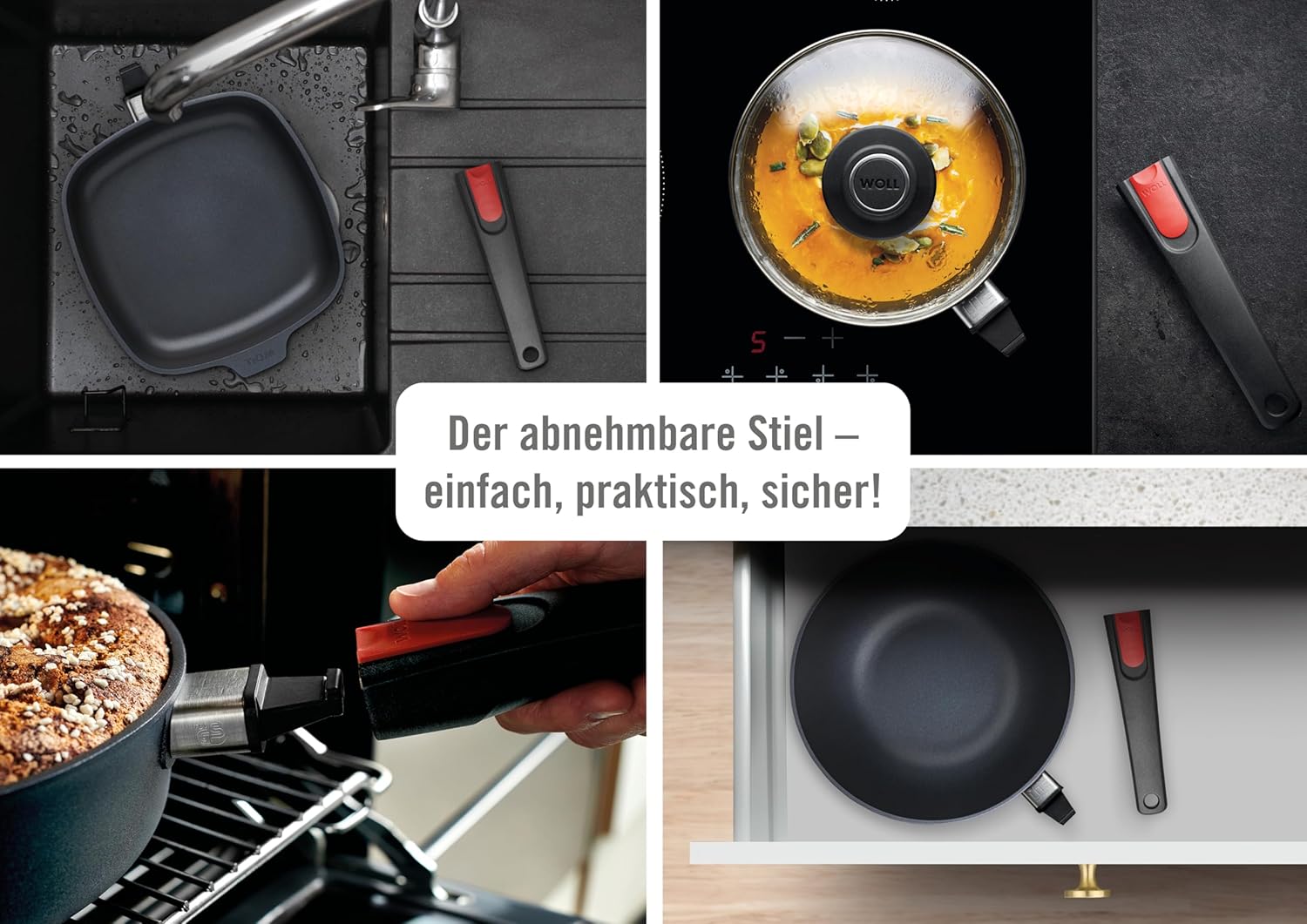 Woll 11034DPSL - Wok Diamond Lite con Coperchio 34 cm - immagine 3
