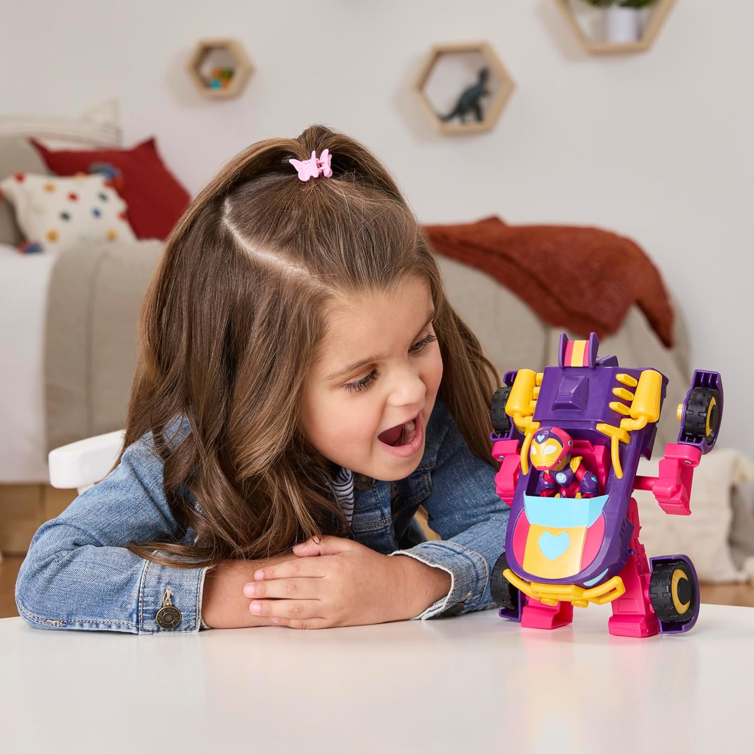 Hasbro Marvel Ironheart 2 in 1 con Armatura Mech - immagine 3