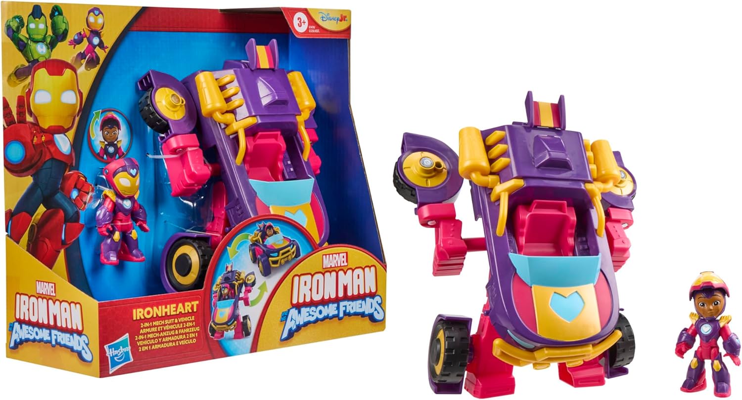 Hasbro Marvel Ironheart 2 in 1 con Armatura Mech - immagine 8