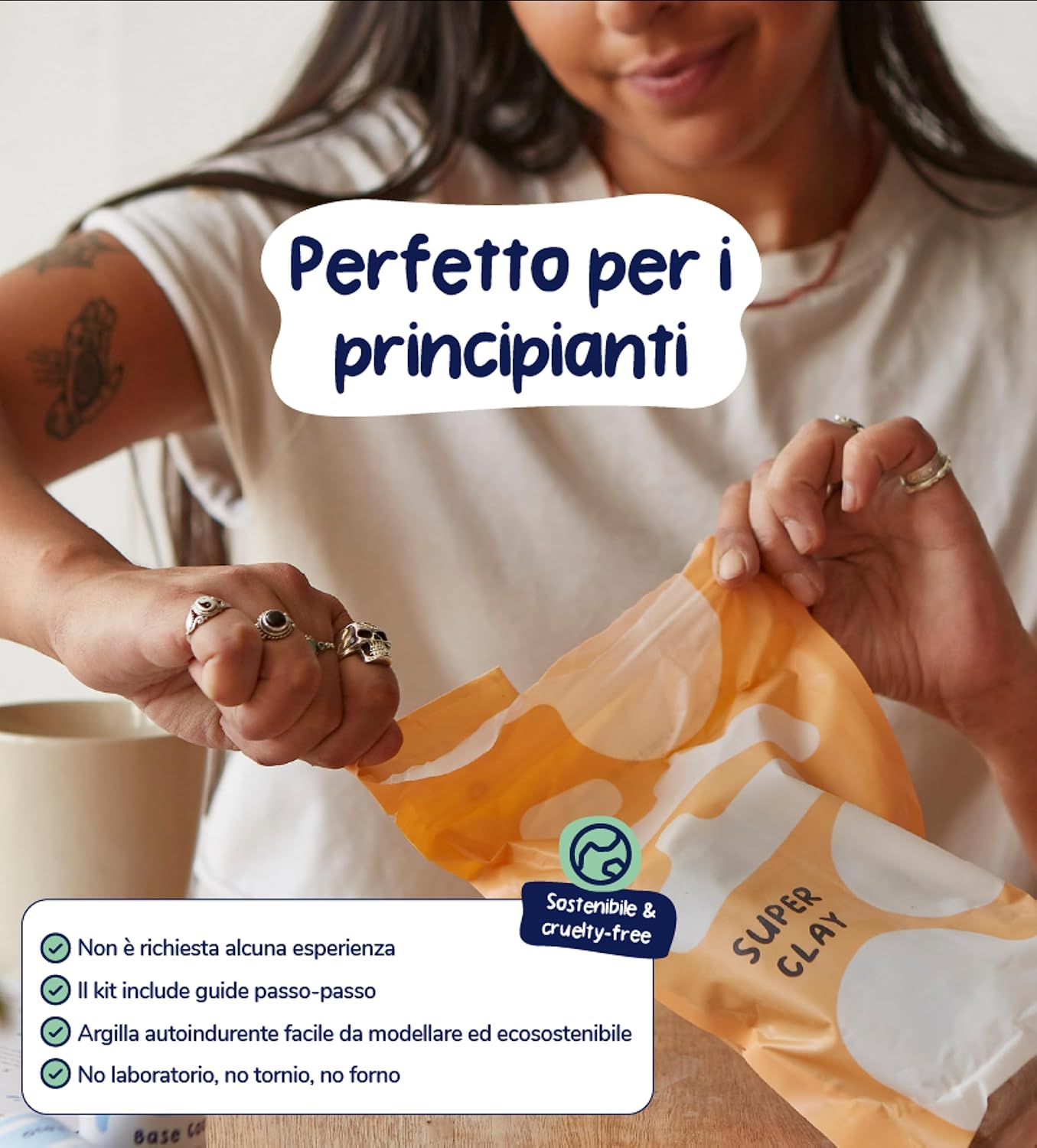 Pott'd Kit Argilla Senza Cottura per Principianti - immagine 4