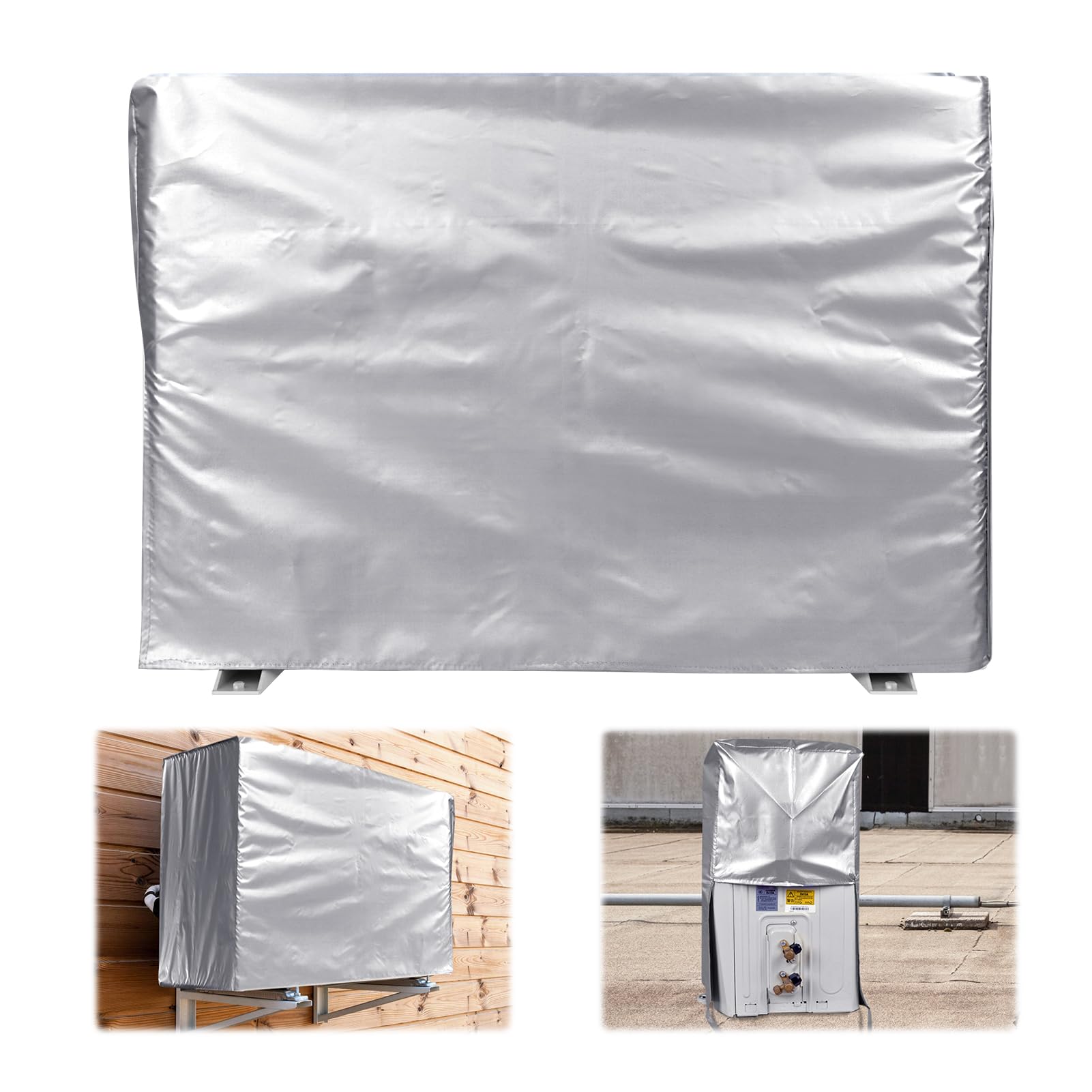 Copri Condizionatore Esterno Impermeabile, Grigio Chiaro