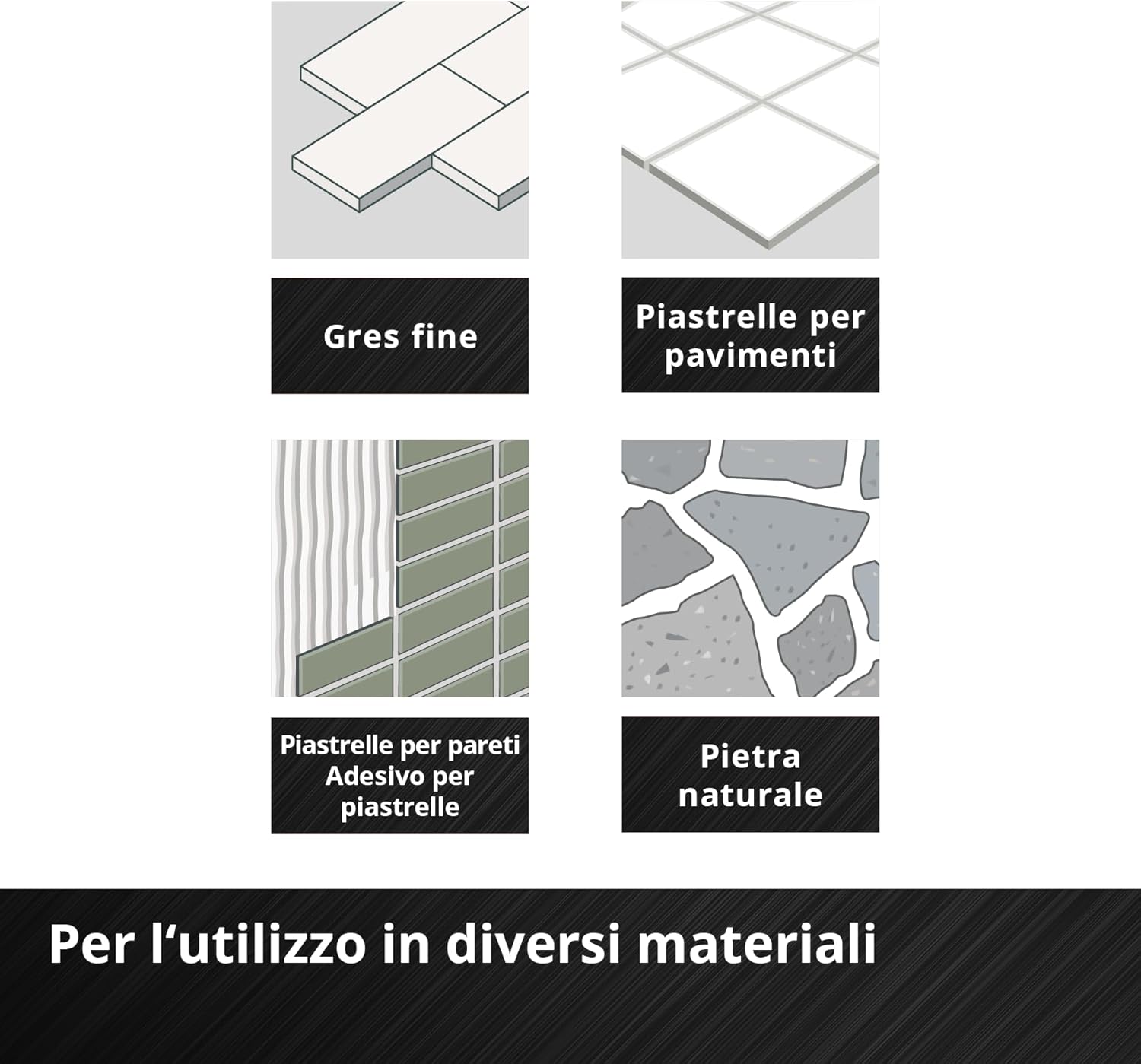 Einhell M-CASE Set 7 Punte per Piastrelle Diamantate - immagine 9