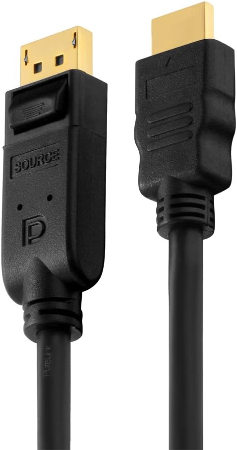 Purelink PI5100-125 Cavo DisplayPort a HDMI 12.5m, Nero - immagine 2