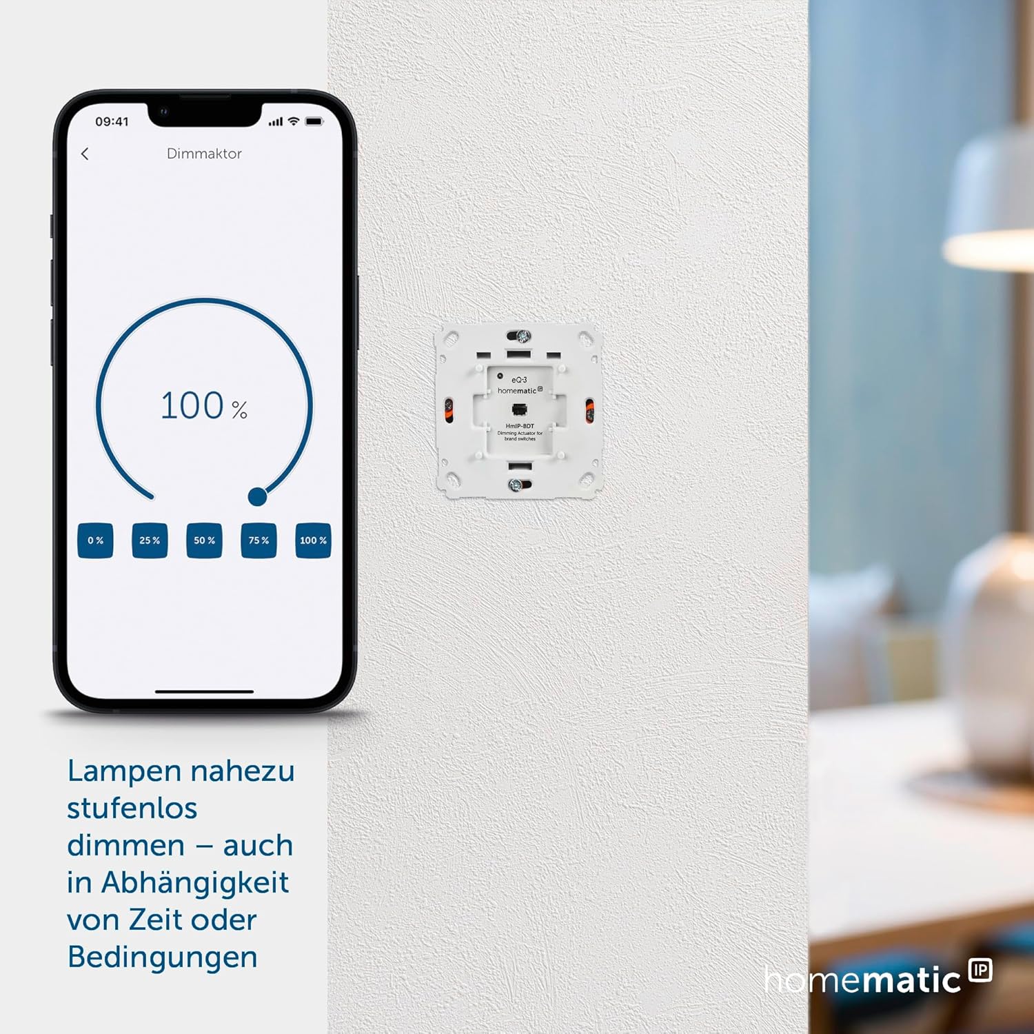 HomeMatic – Dimmer IP per marchio Interruttore, 1 pezzi, 143166 A0 - immagine 2