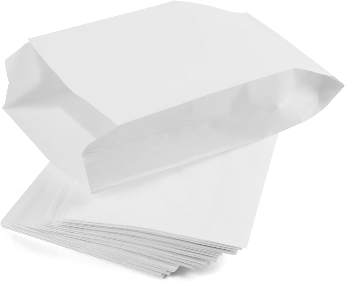 Sacchetti Carta Kraft Bianchi 50 pezzi - immagine 1