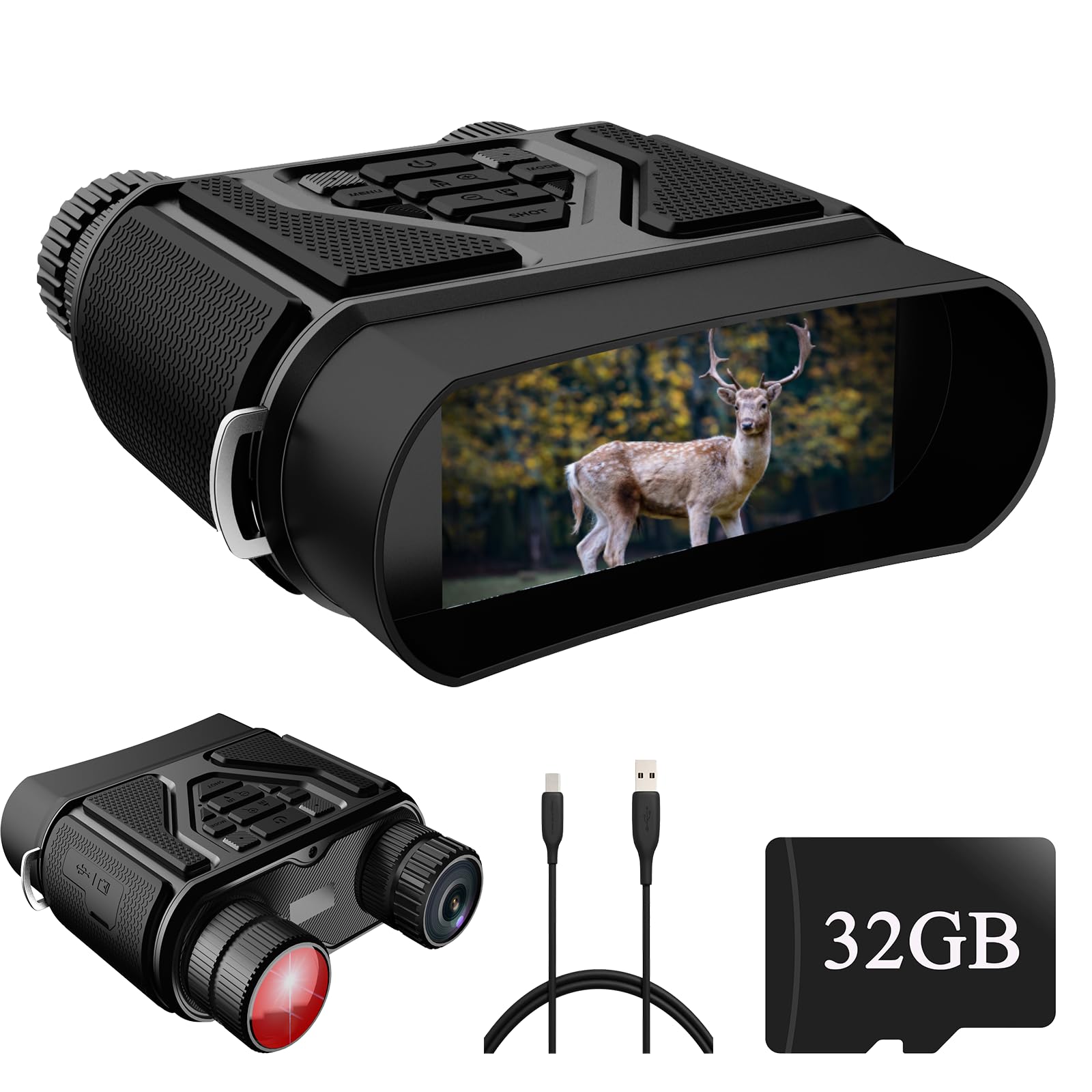 Binocolo Visione Notturna con Scheda 32GB