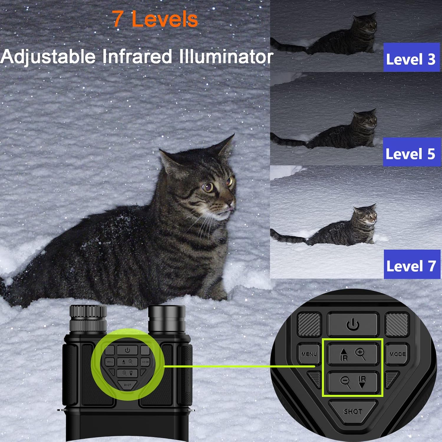 Binocolo Visione Notturna con Scheda 32GB - immagine 3