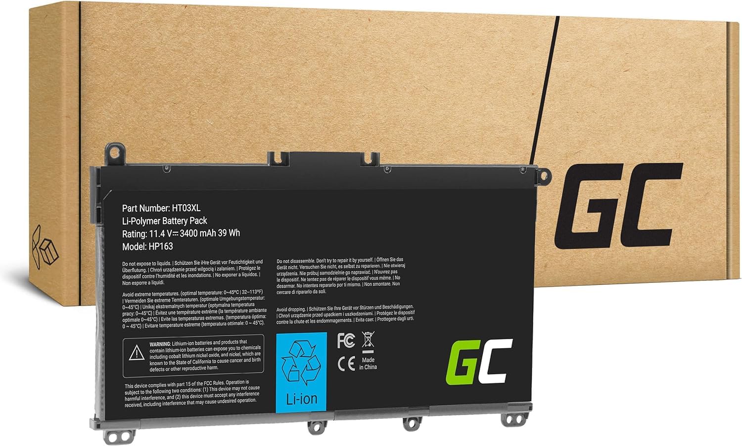 Green Cell Batteria per HP HT03XL L11421-2C2