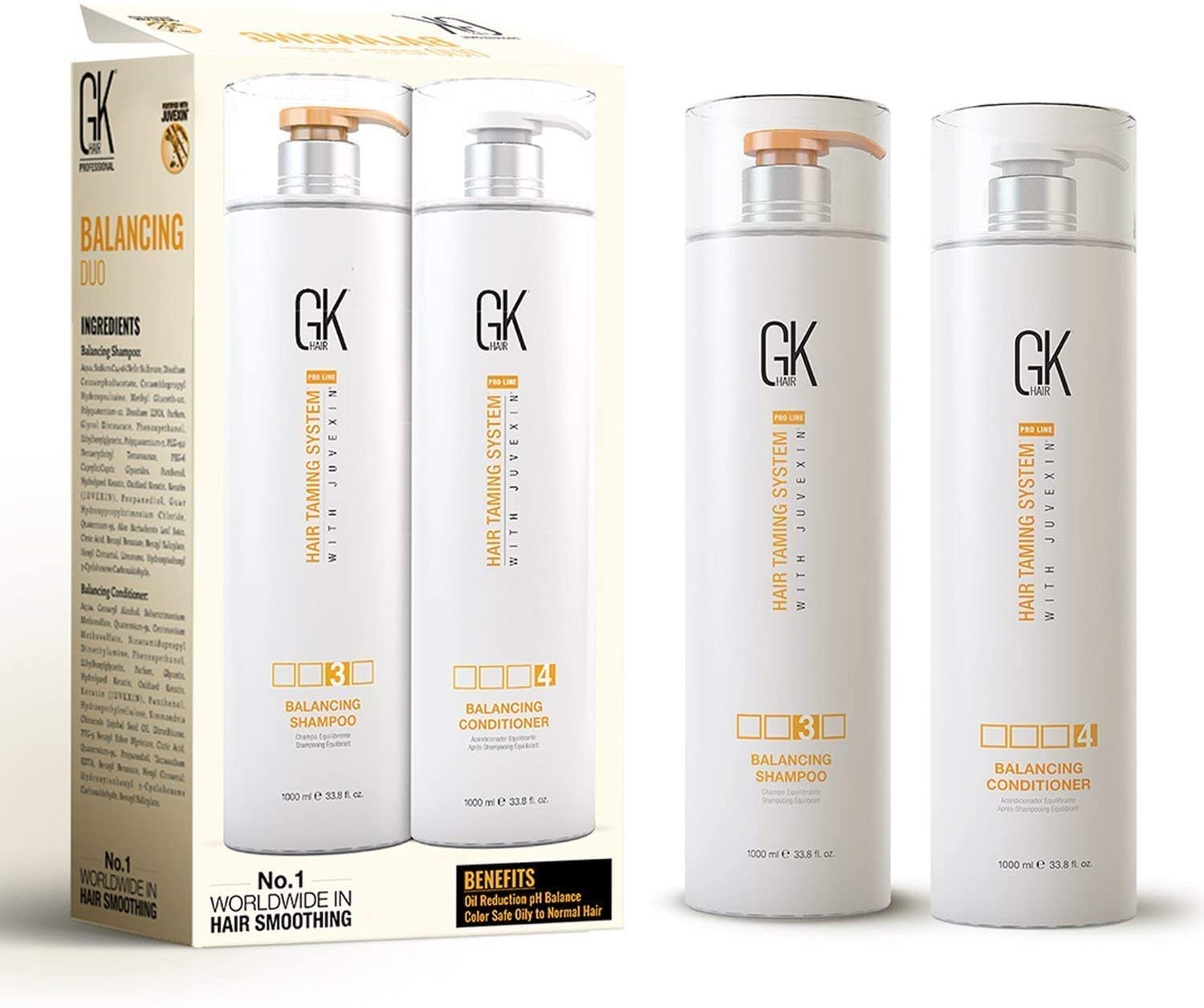 Gk Hair Global Keratin Balancing Shampoo & Conditioner 1000ml