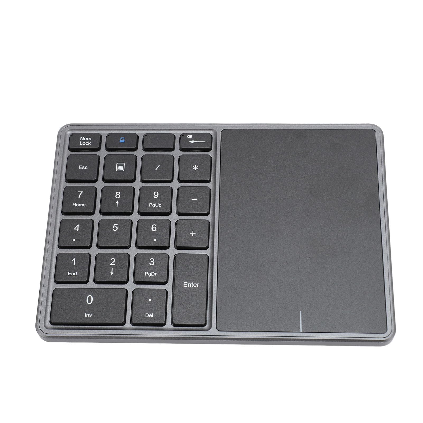 Tastierino Numerico Wireless con Touchpad, Grigio Scuro