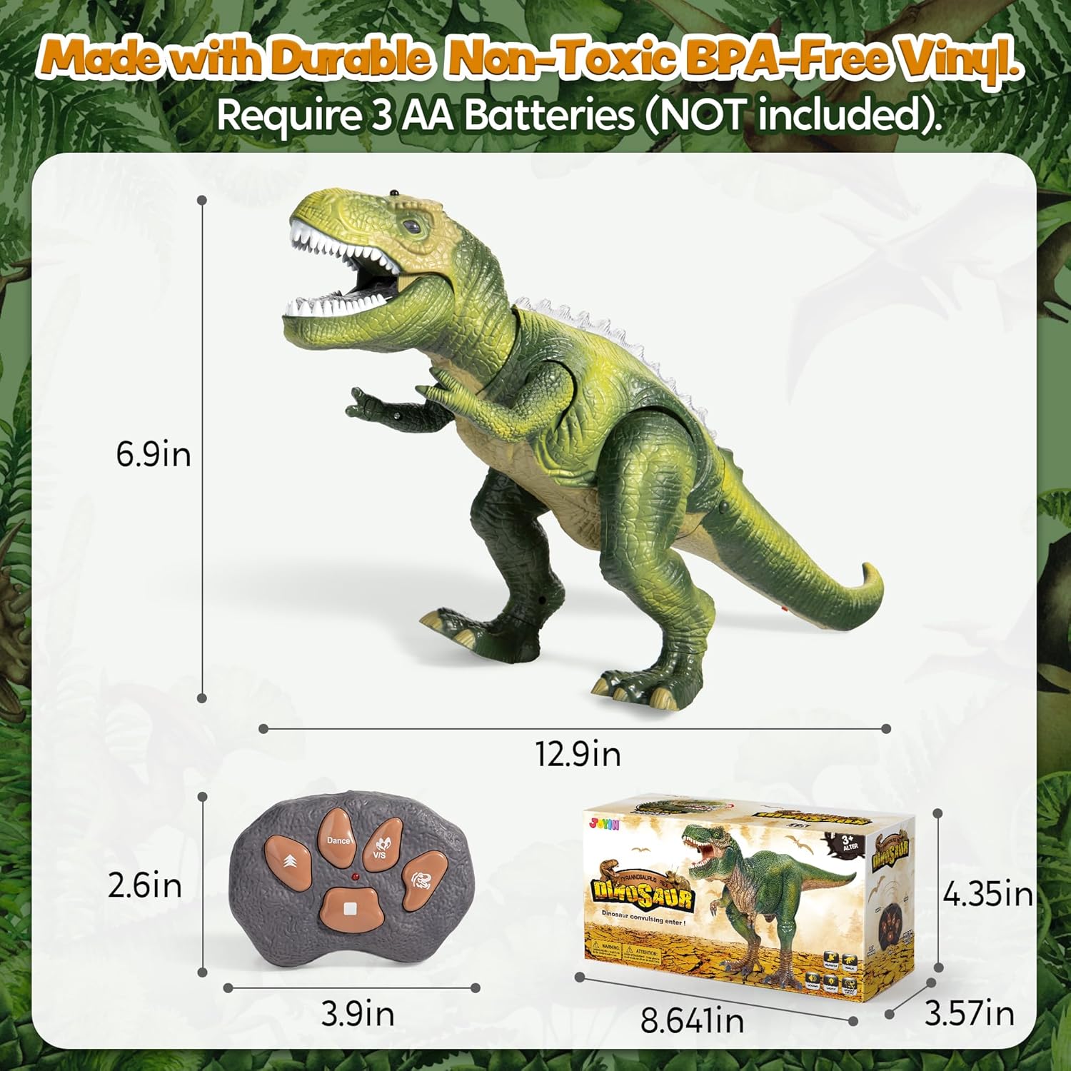 JOYIN LED Dinosauro T-Rex Telecomandato Camminante - immagine 5