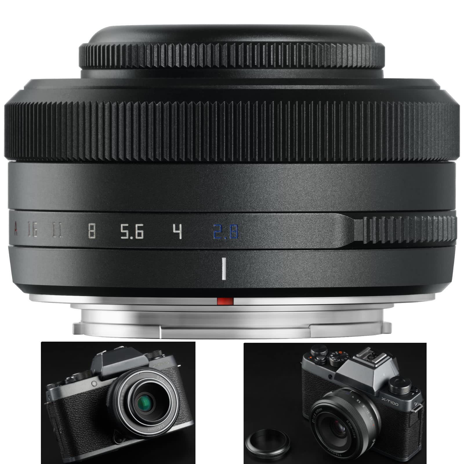 Obiettivo Ttartisan AF 27mm F2.8 XF per Fuji X Mount, Titanio