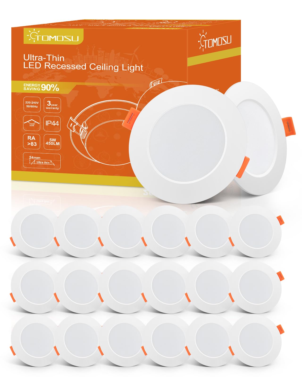 Faretti LED da Incasso per Cartongesso 5W 4000K (Set 20)