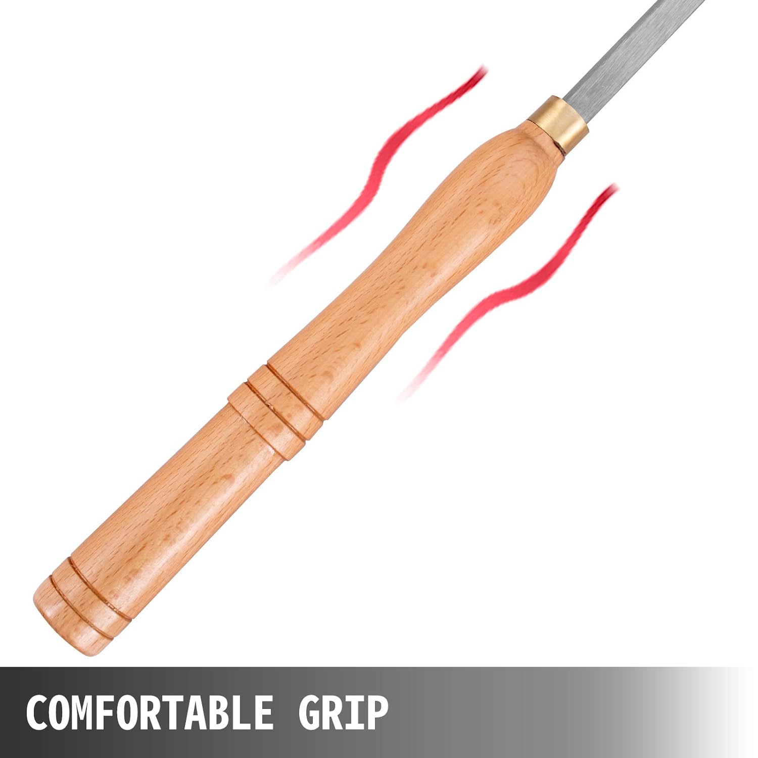 Vevor Utensili per Tornitura Legno e Metallo Duro (4 pz) - immagine 6