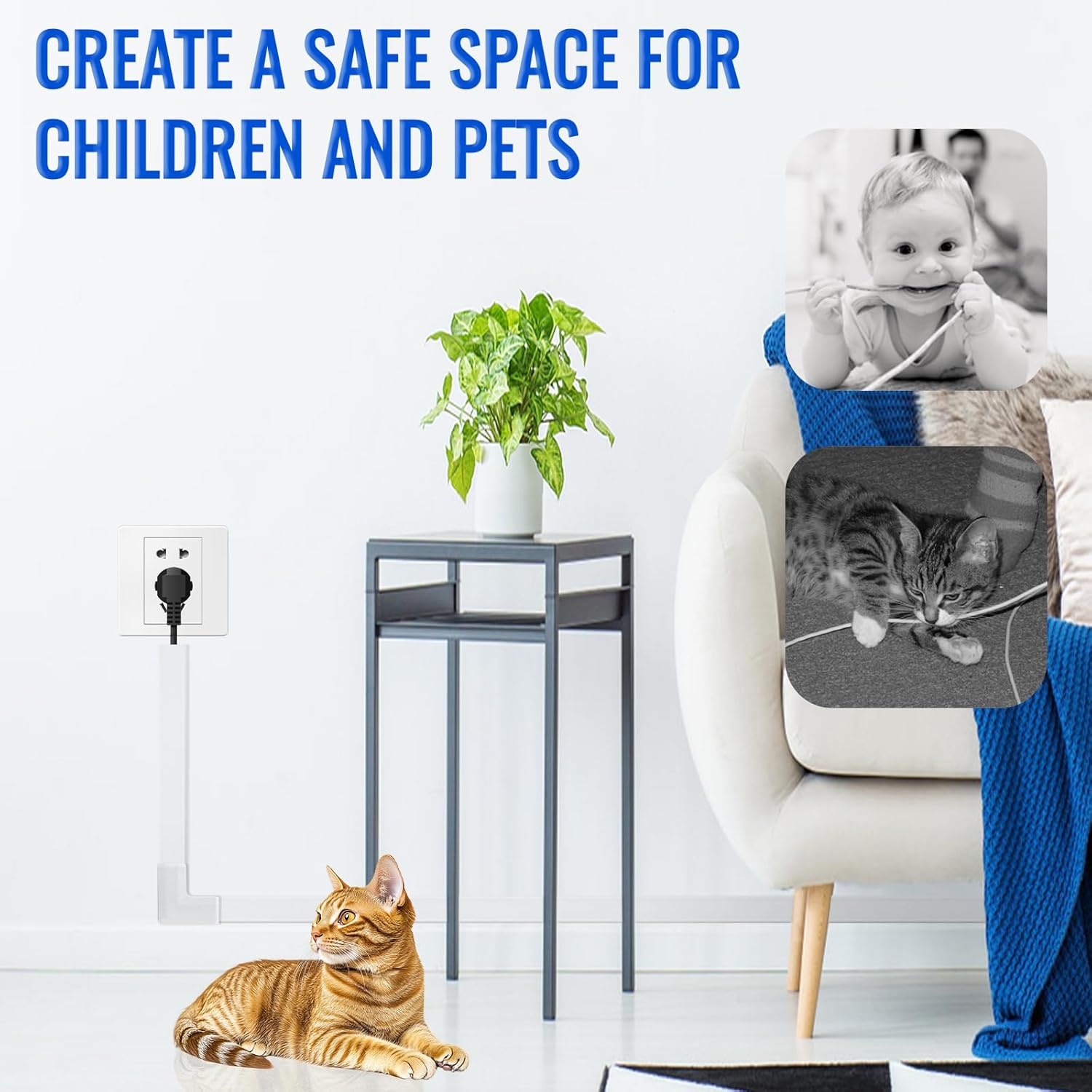 10 Pezzi Canalina per Cavi Autoadesiva 400x30x15mm - immagine 4