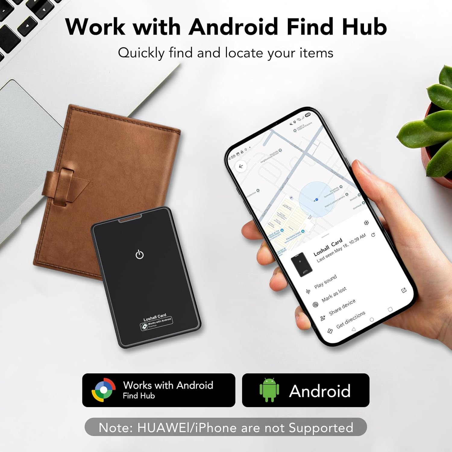 Smart Bluetooth Wallet Tracker Card (2 Pezzi) - immagine 3