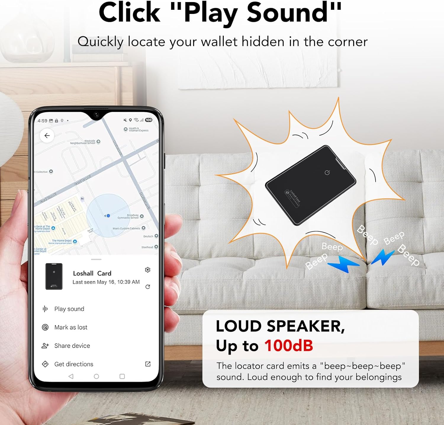 Smart Bluetooth Wallet Tracker Card (2 Pezzi) - immagine 4