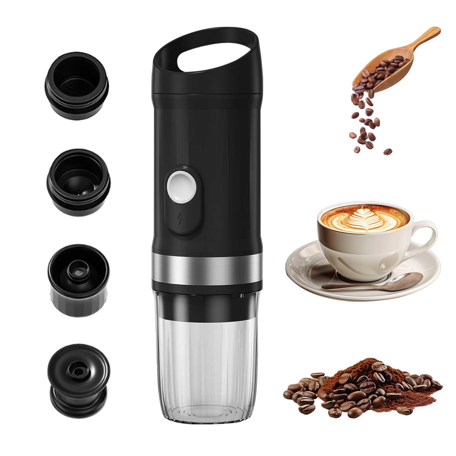 Macchina Caffè Espresso Portatile 20 Bar 80ml