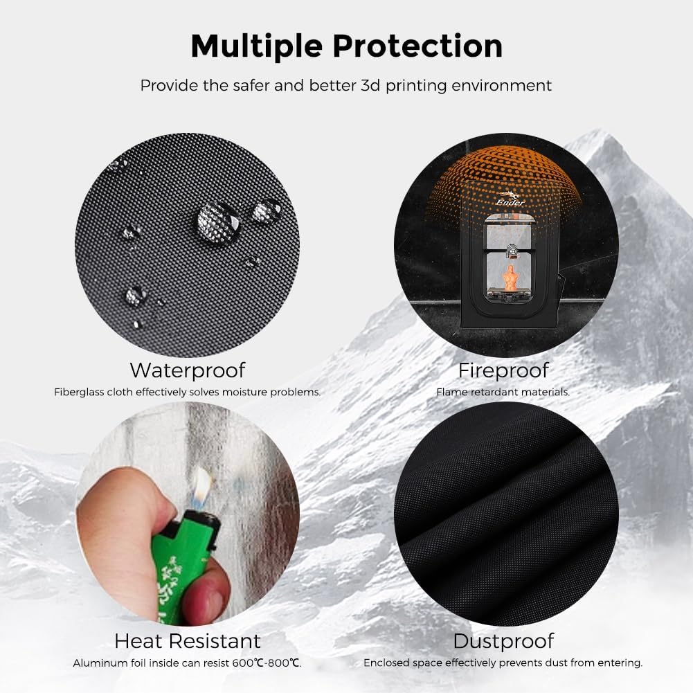 Creality Custodia Ender3 Ignifuga e Antipolvere 480x600x720mm - immagine 4