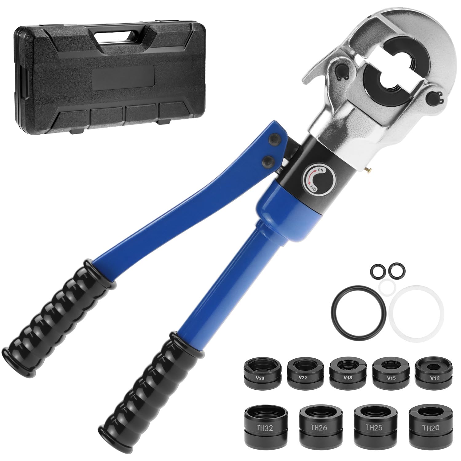 Qwork® Pinza Crimpatrice Idraulica per Tubi