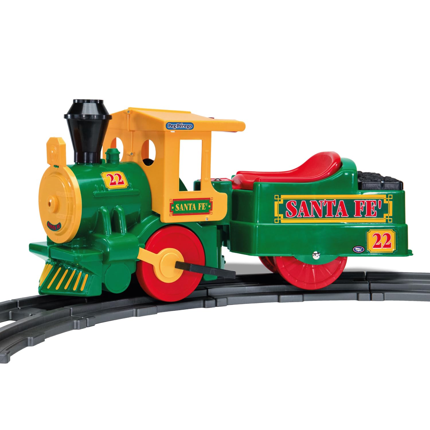 Peg Perego- Santa Fe Train peg Trenino Elettrico, Colore Verde, IGED1071